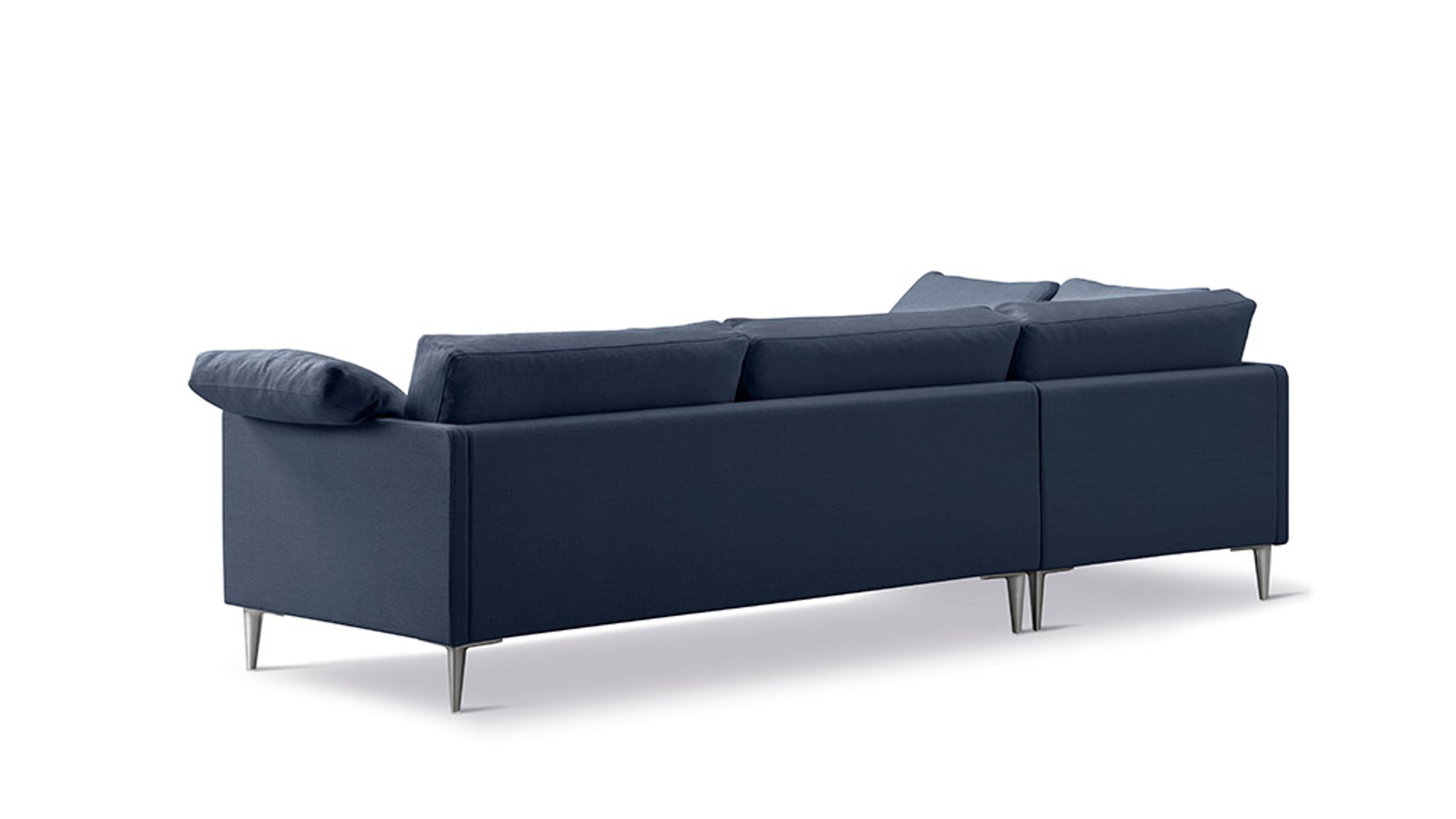 Fredericia Furniture - Couch - EJ295 Chaise Sofa 2945 by Erik Jørgensen Studio - Anta 888/Chrome
