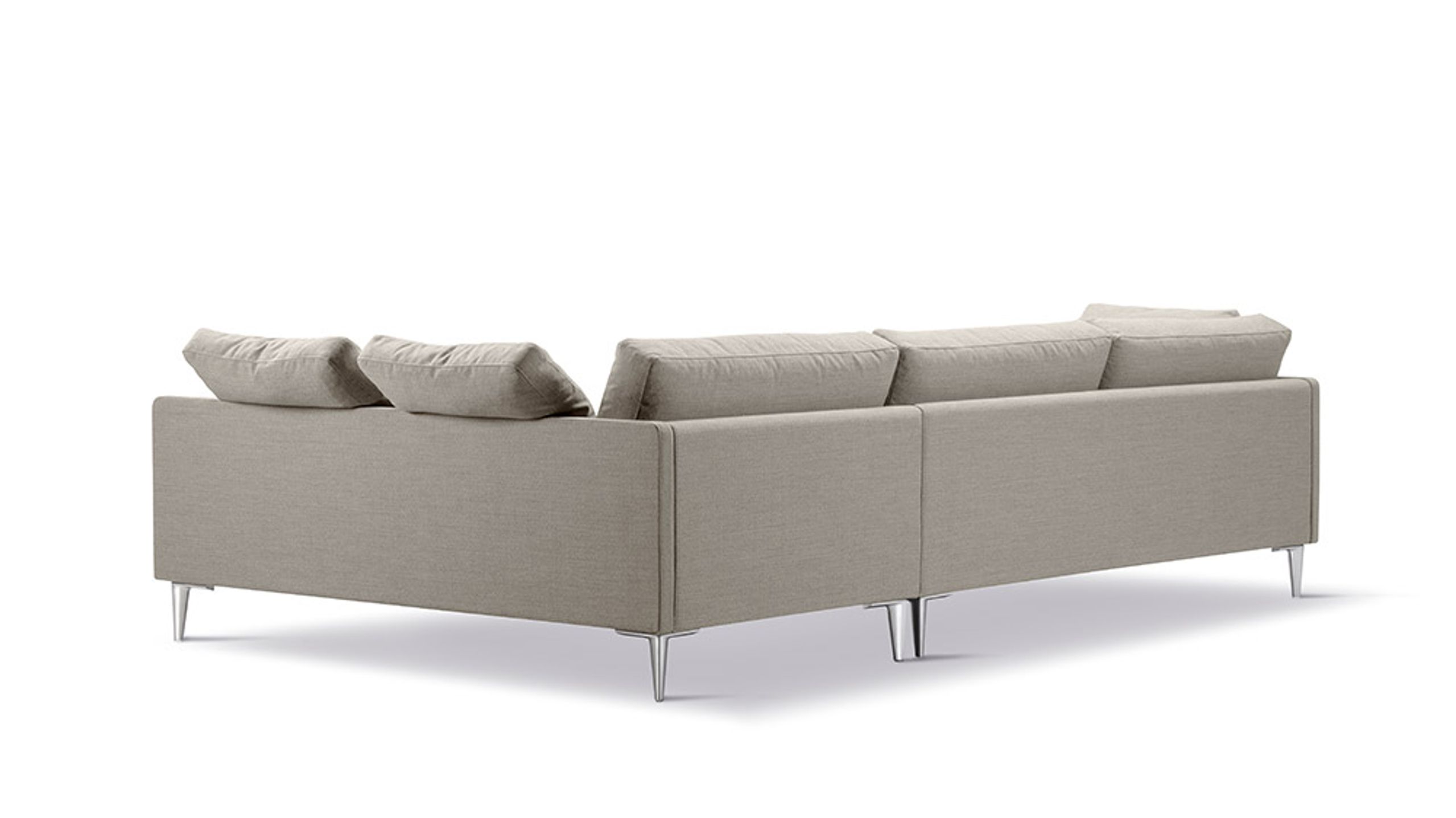 Fredericia Furniture - Couch - EJ295 Chaise Sofa 2945 by Erik Jørgensen Studio - Foss 102/Chrome