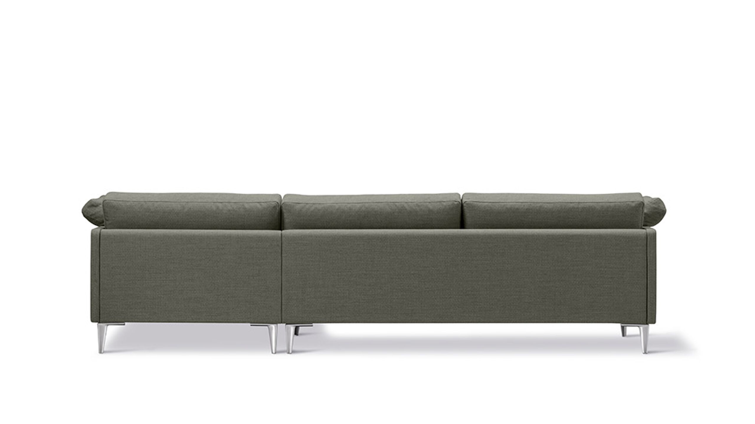Fredericia Furniture - Couch - EJ295 Chaise Sofa 2945 by Erik Jørgensen Studio - Foss 952/Chrome