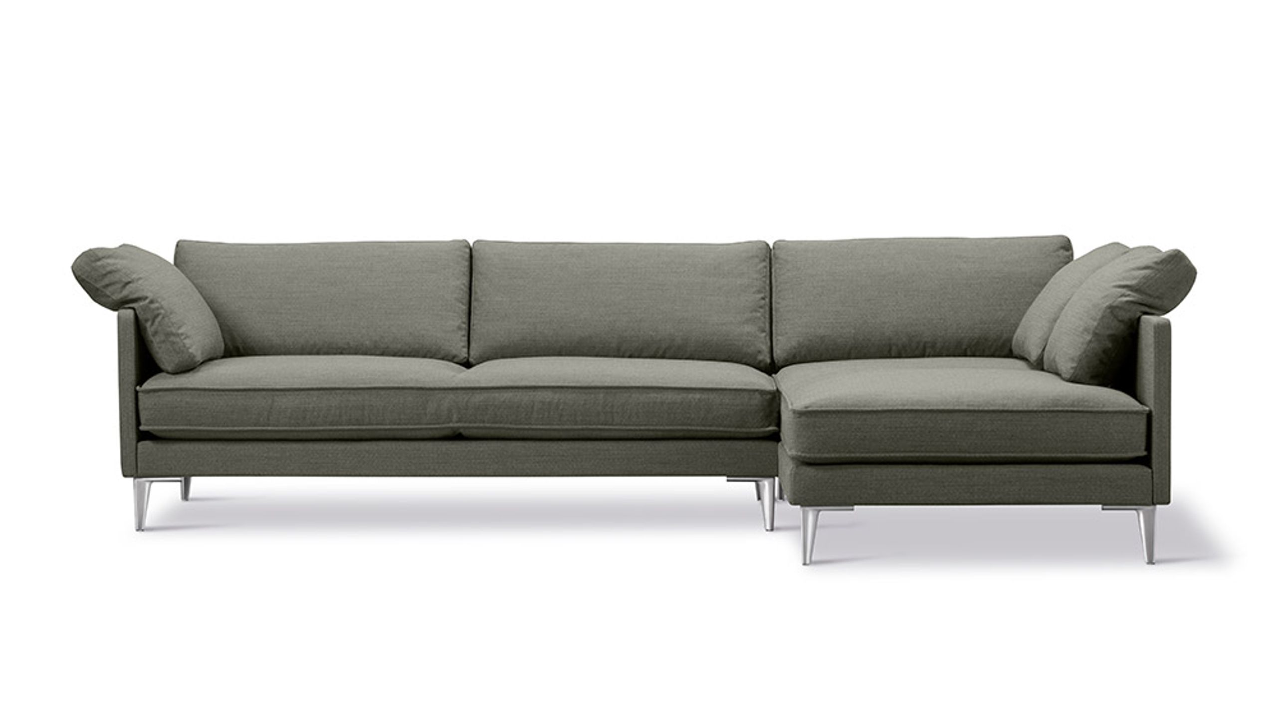 Fredericia Furniture - Soffa - EJ295 Chaise Sofa 2945 by Erik Jørgensen Studio - Foss 952/Chrome