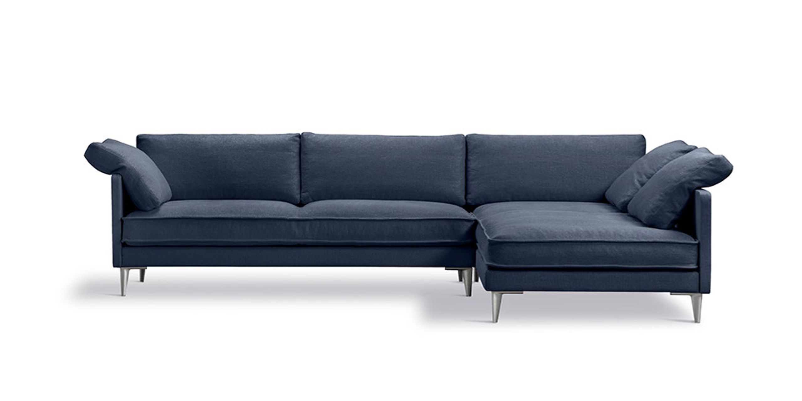Fredericia Furniture - Sofa - EJ295 Chaise Sofa 2955 by Erik Jørgensen Studio - Anta 888/Chrome