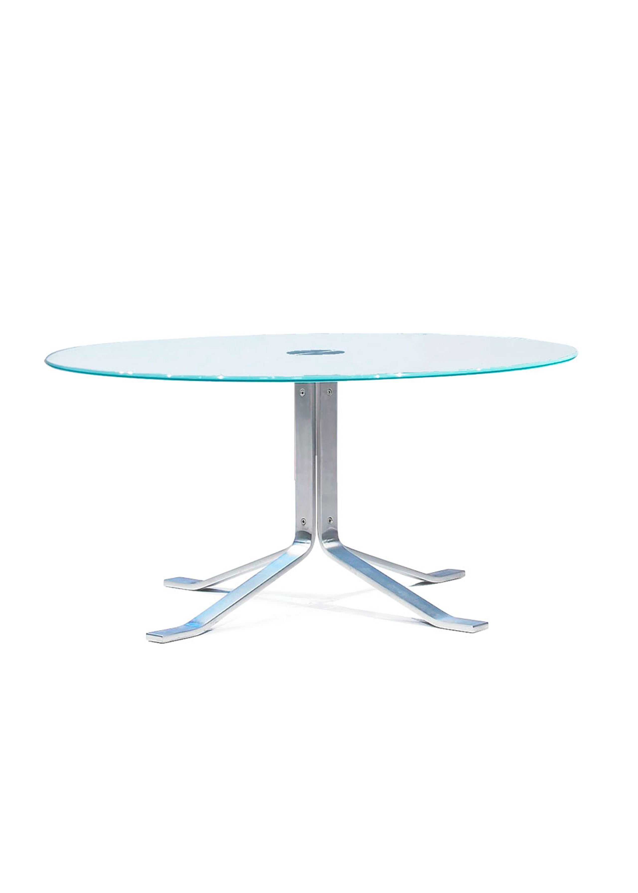 Fredericia Furniture - Armchair - Corona Table 5005 by By Poul M. Volther - Clear Glass