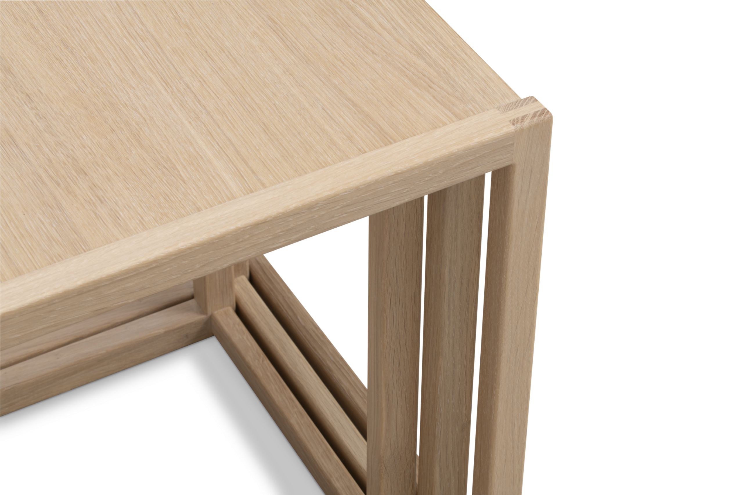 Fredericia Furniture - Sofabord - BM375 Nesting Tables / By Børge Mogensen - Oak Light Oil