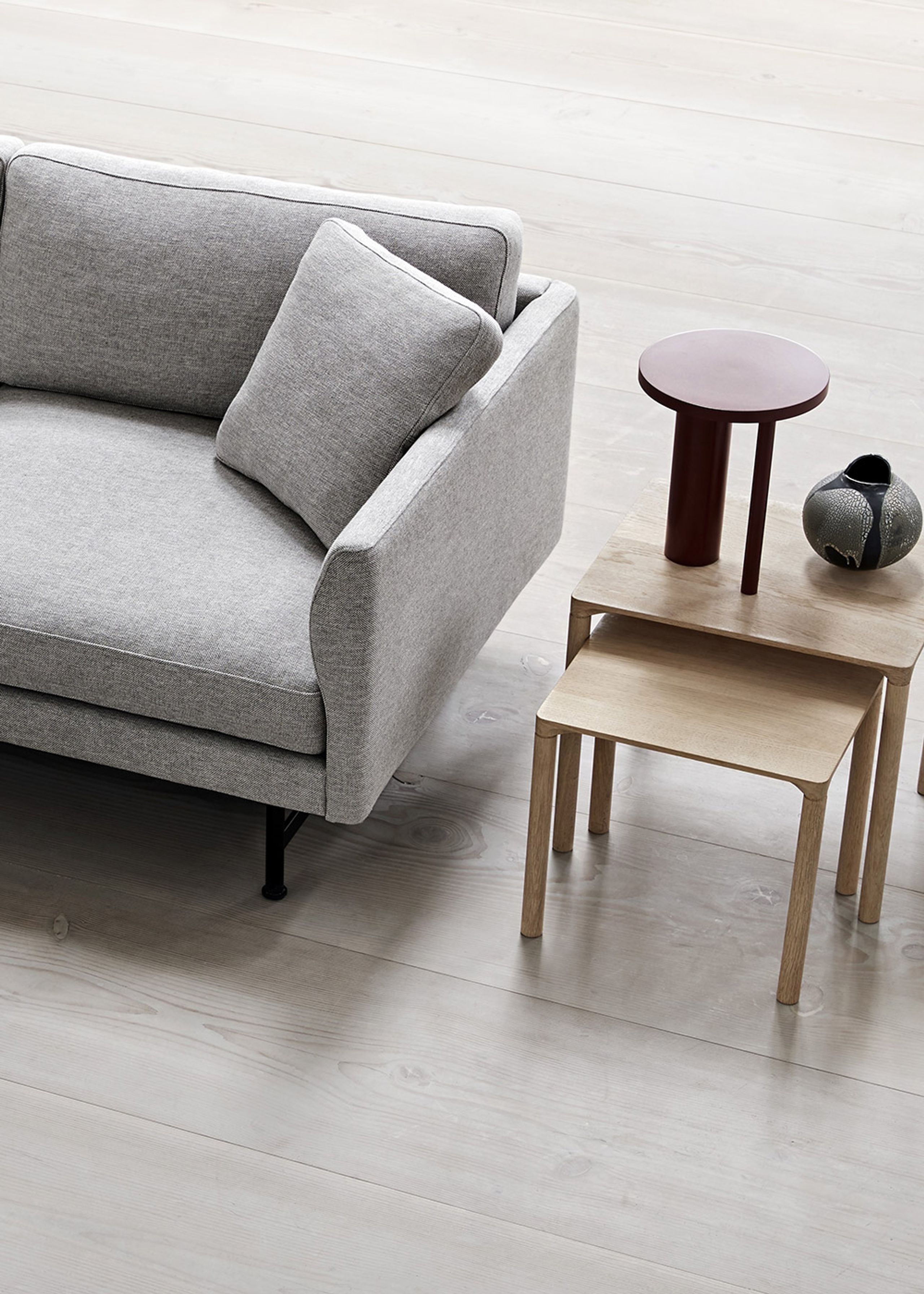 Fredericia Furniture - Sofabord - Piloti Wood Table 6700 by Hugo Passos - H35 - Light Oiled Oak