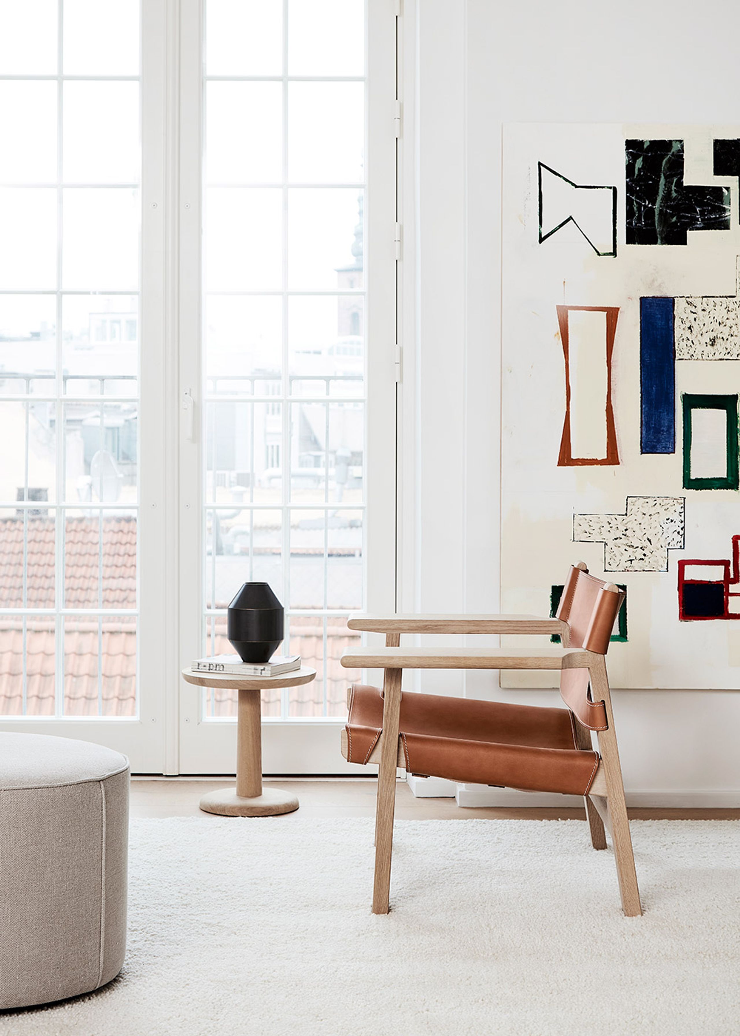 Fredericia Furniture - Stolik kawowy - Pon Side Table 1280 by Jasper Morrison - Soaped Oak