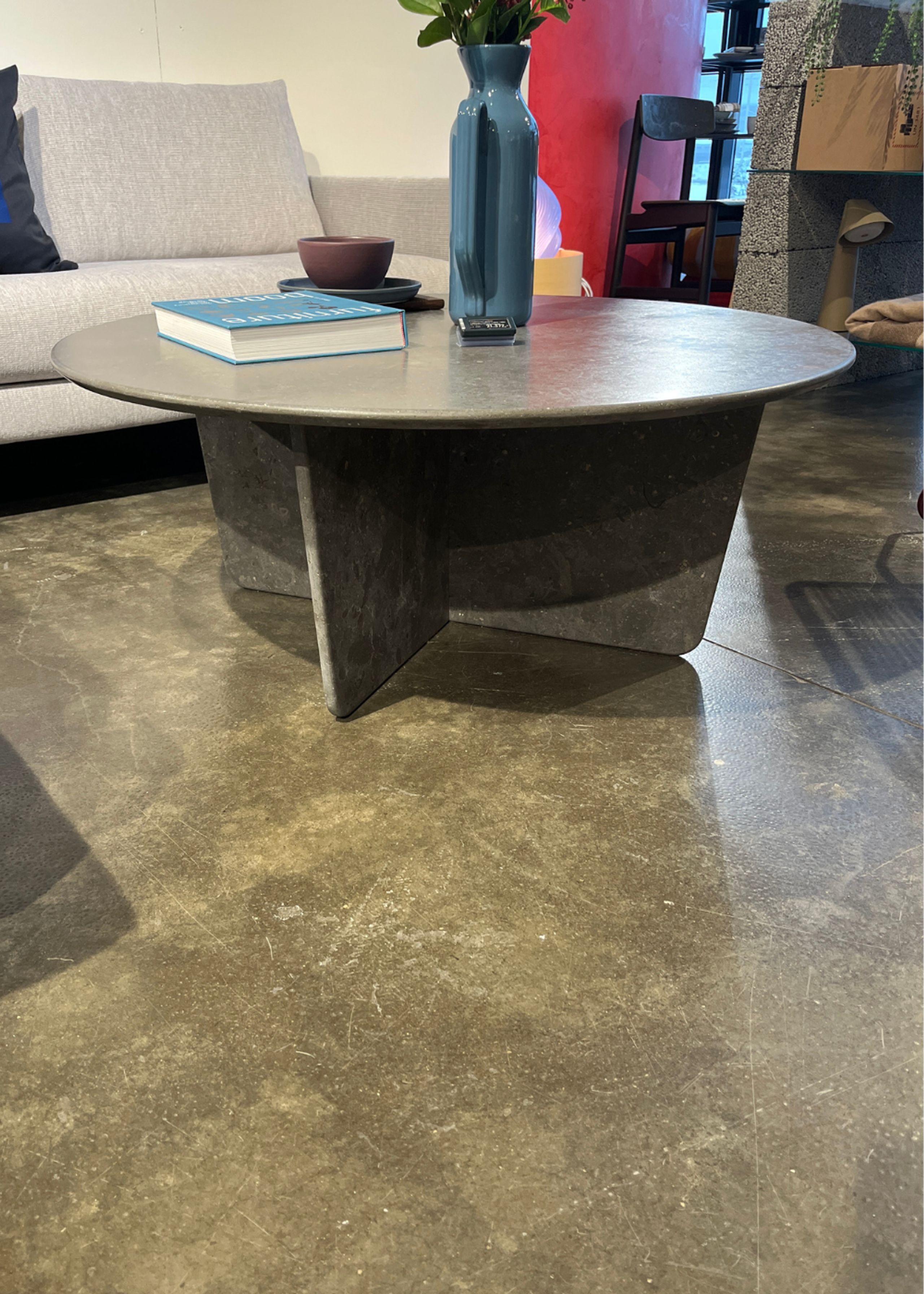 Fredericia Furniture - Coffee table - Tableau Coffee Table 1960 by Space Copenhagen - Dark Atlantico Limestone - Showroom Model