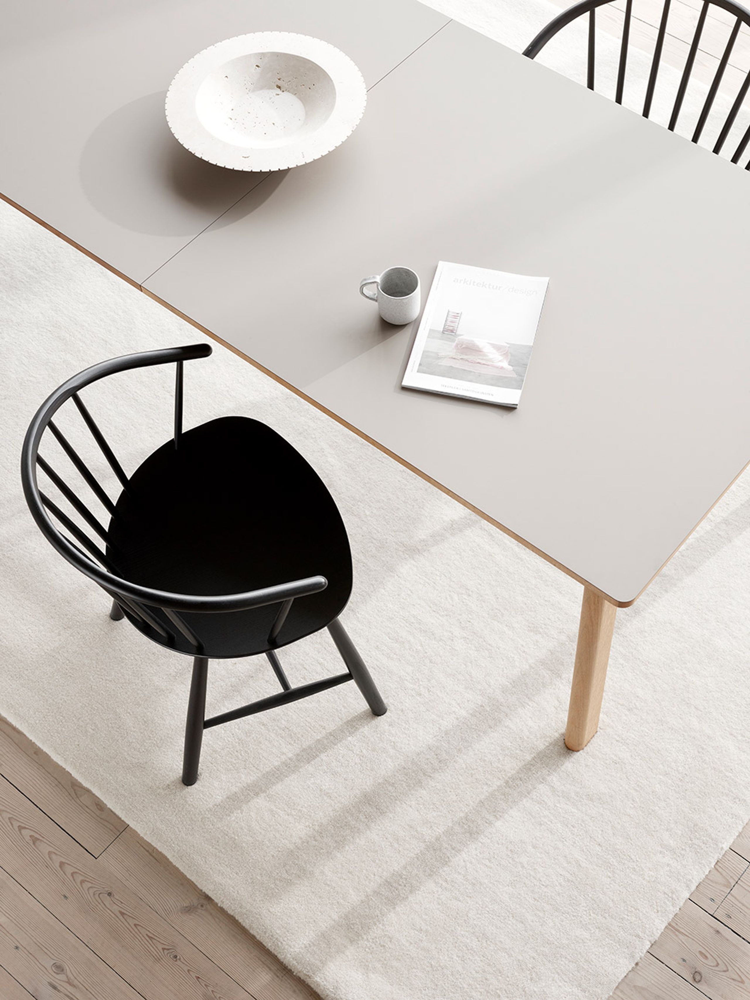 Fredericia Furniture - Dining Table - Ana Table 6490 by Arde - Soaped Oak / Almond