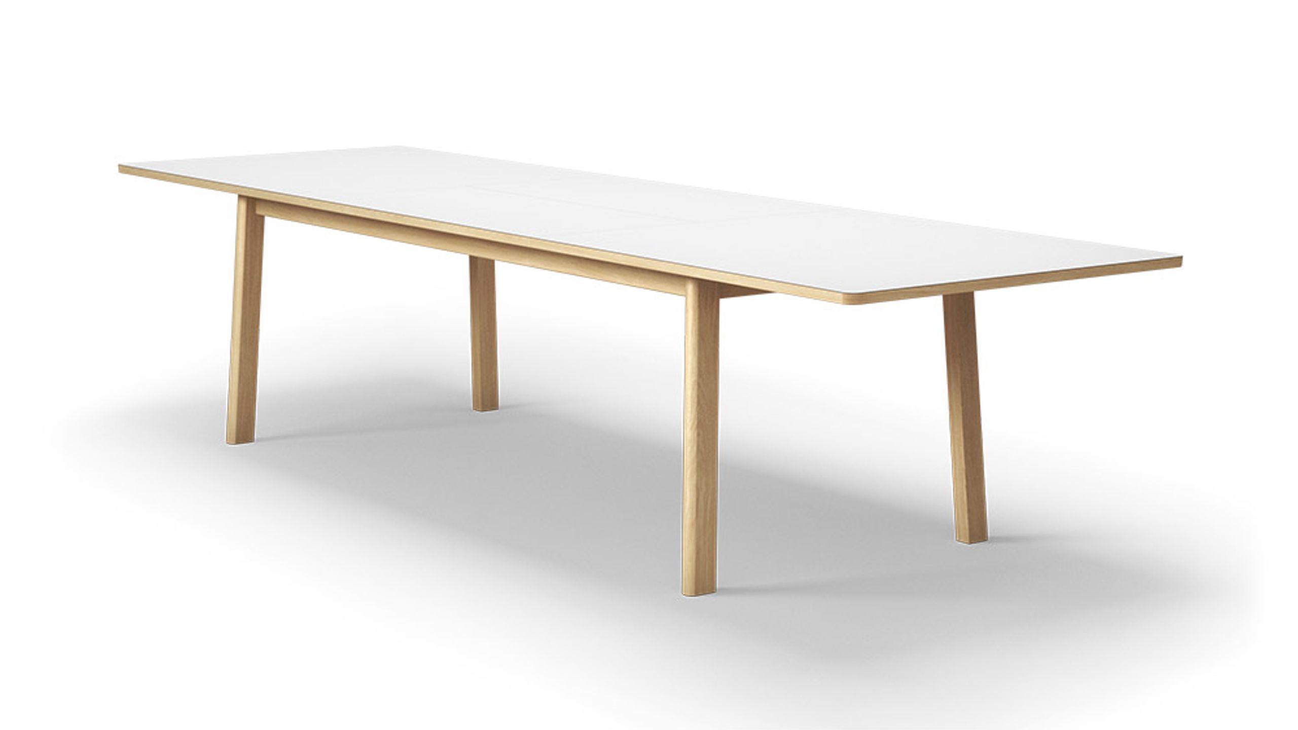 Fredericia Furniture - Dining Table - Ana Table 6490 by Arde - Soaped Oak / White