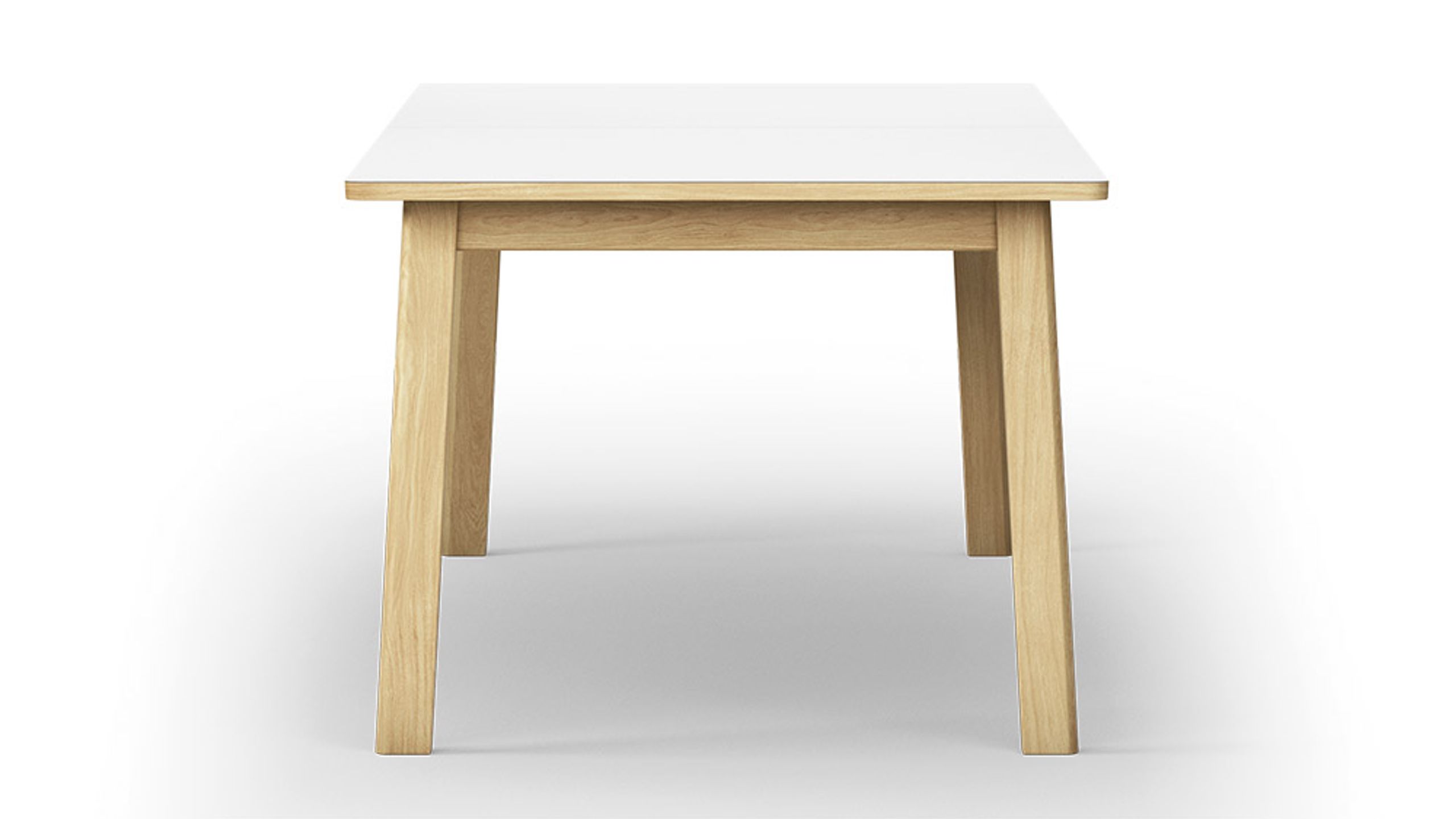 Fredericia Furniture - Dining Table - Ana Table 6490 by Arde - Soaped Oak / White