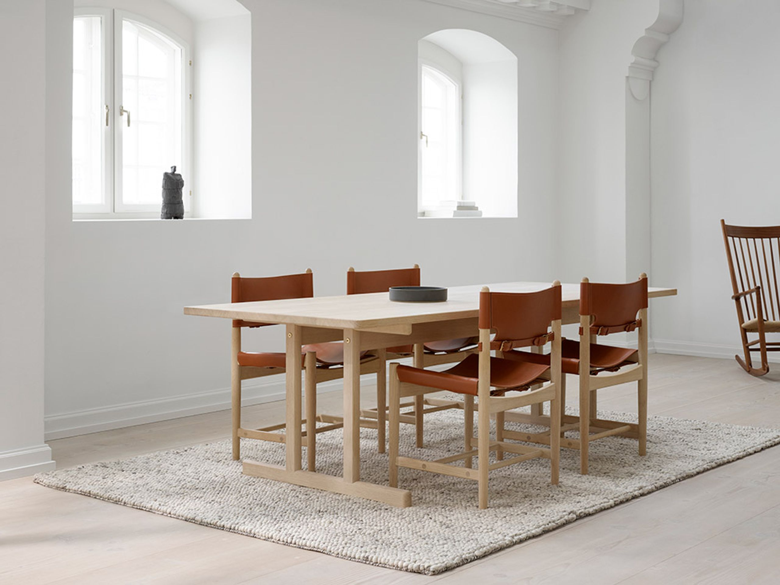 Fredericia Furniture - Dining Table - BM86 Mogensen Table 6286 by Børge Mogensen - Soaped Oak