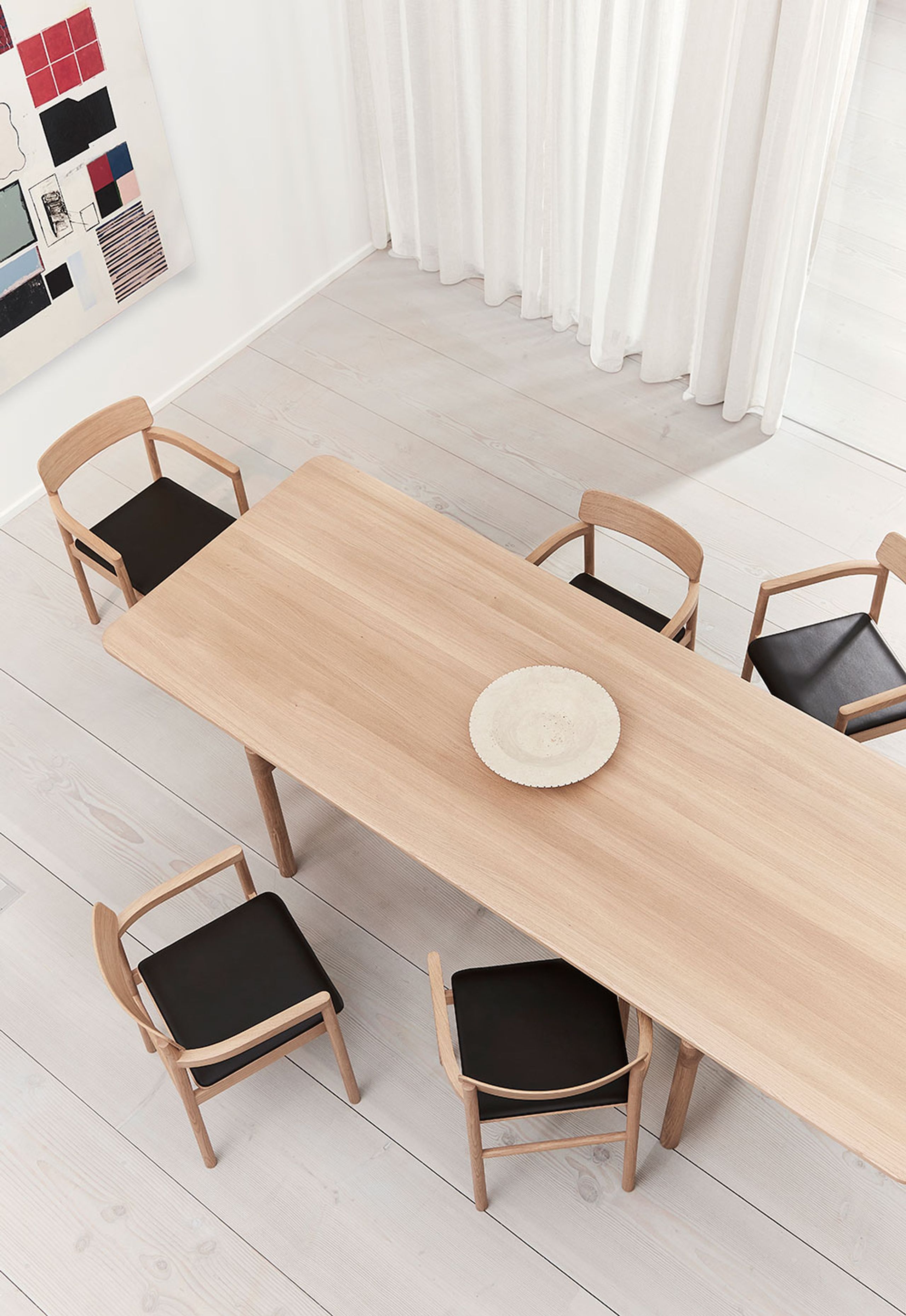 Fredericia Furniture - Stół jadalny - Post Table 6440 by Cecilie Manz - Soaped Oak