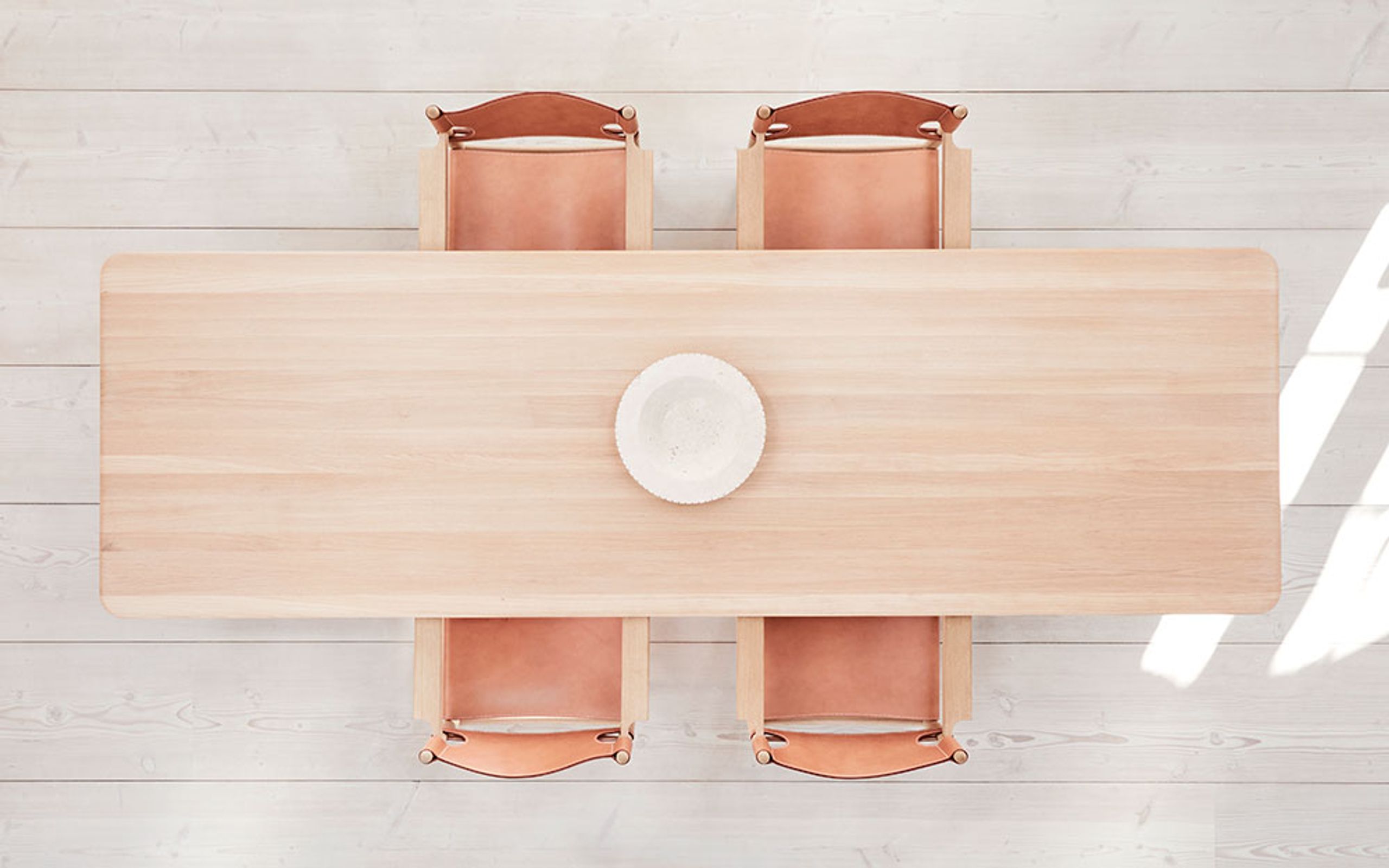 Fredericia Furniture - Stół jadalny - Post Table 6440 by Cecilie Manz - Soaped Oak