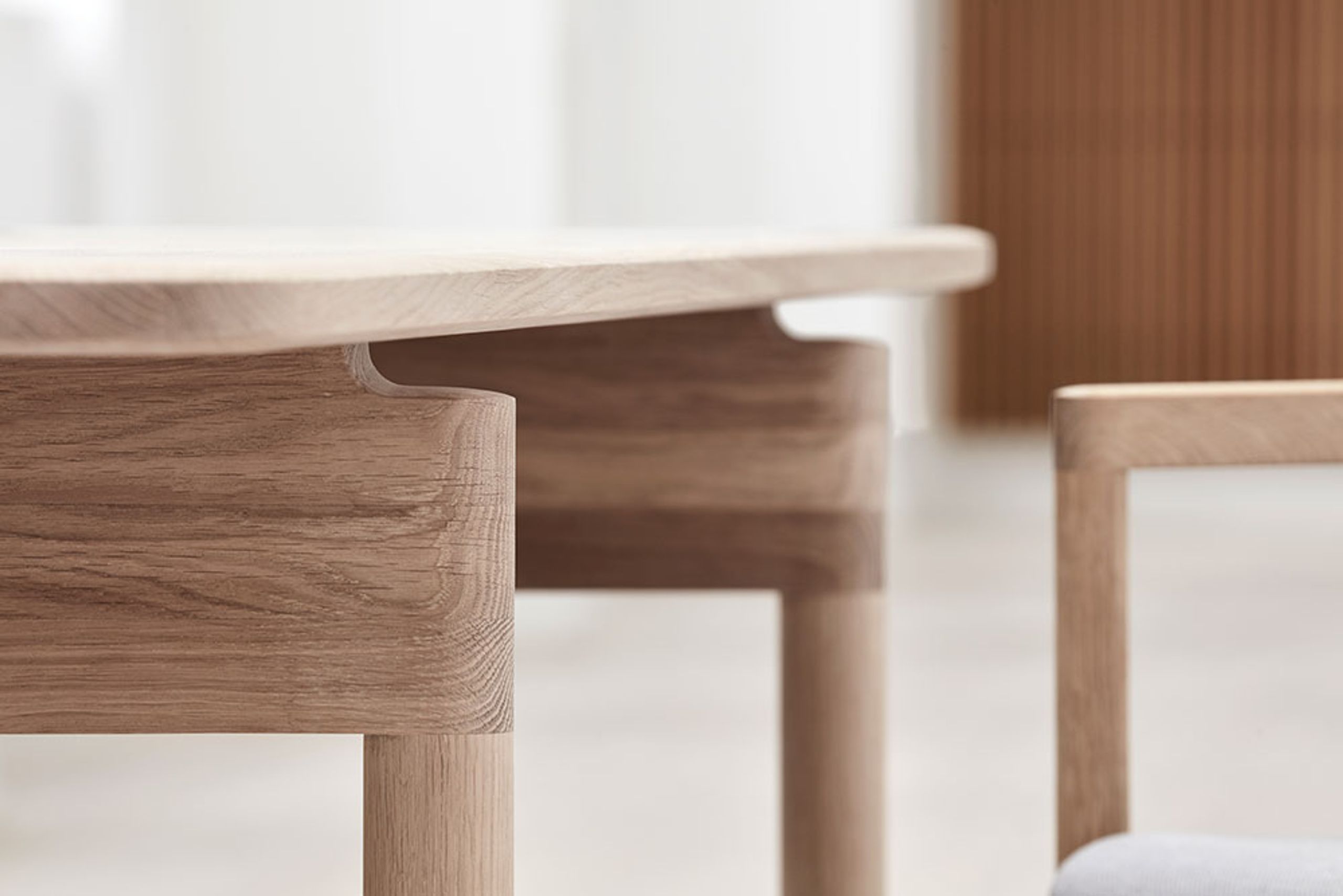 Fredericia Furniture - Dining Table - Post Table 6442 by Cecilie Manz - Soaped Oak