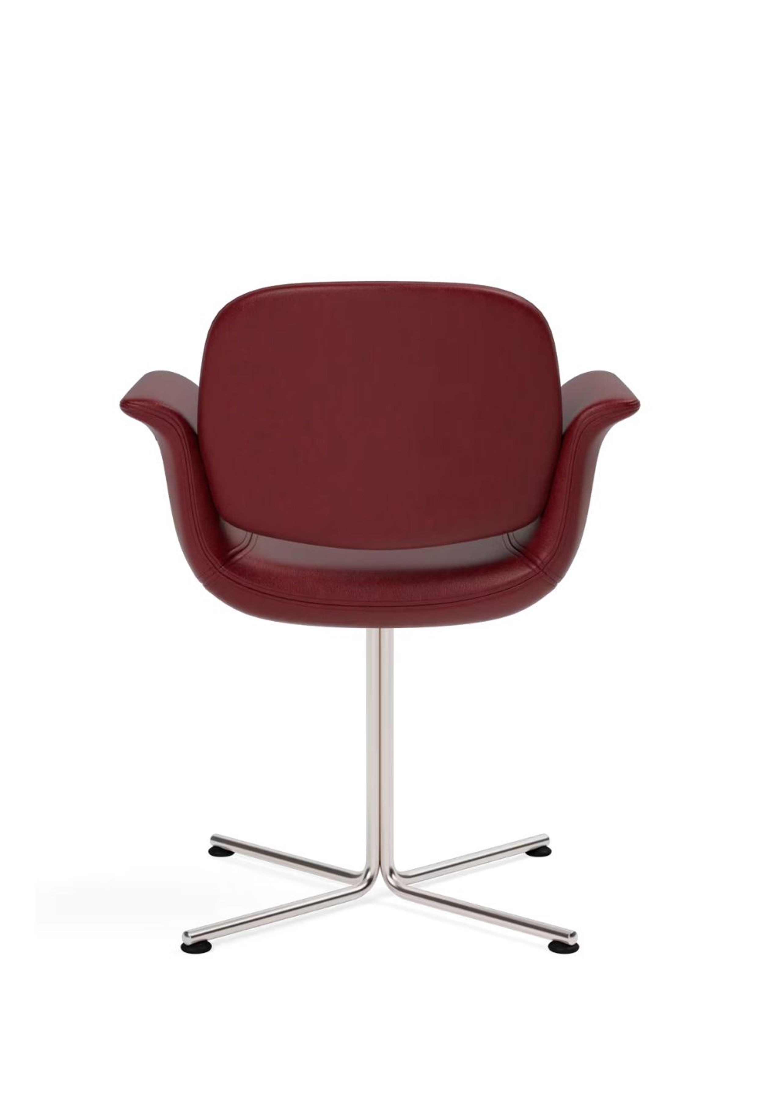 Fredericia Furniture - Spisebordsstol - Flamingo Chair 3381 by Foersom & Hiort-Lorenzen - Max 93 Indian Red / Stainless Steel