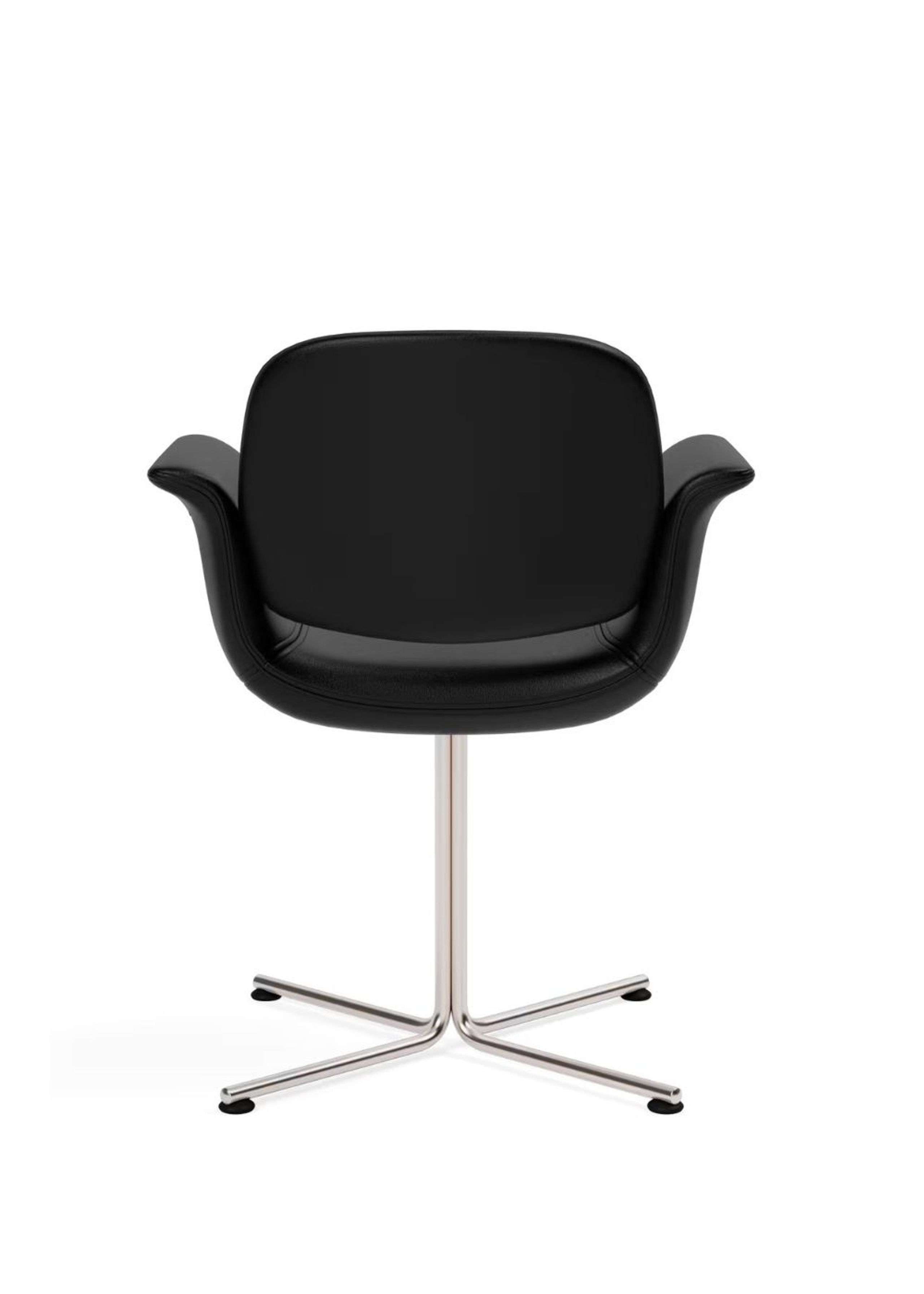 Fredericia Furniture - Spisebordsstol - Flamingo Chair 3381 by Foersom & Hiort-Lorenzen - Max 98 Black / Stainless Steel