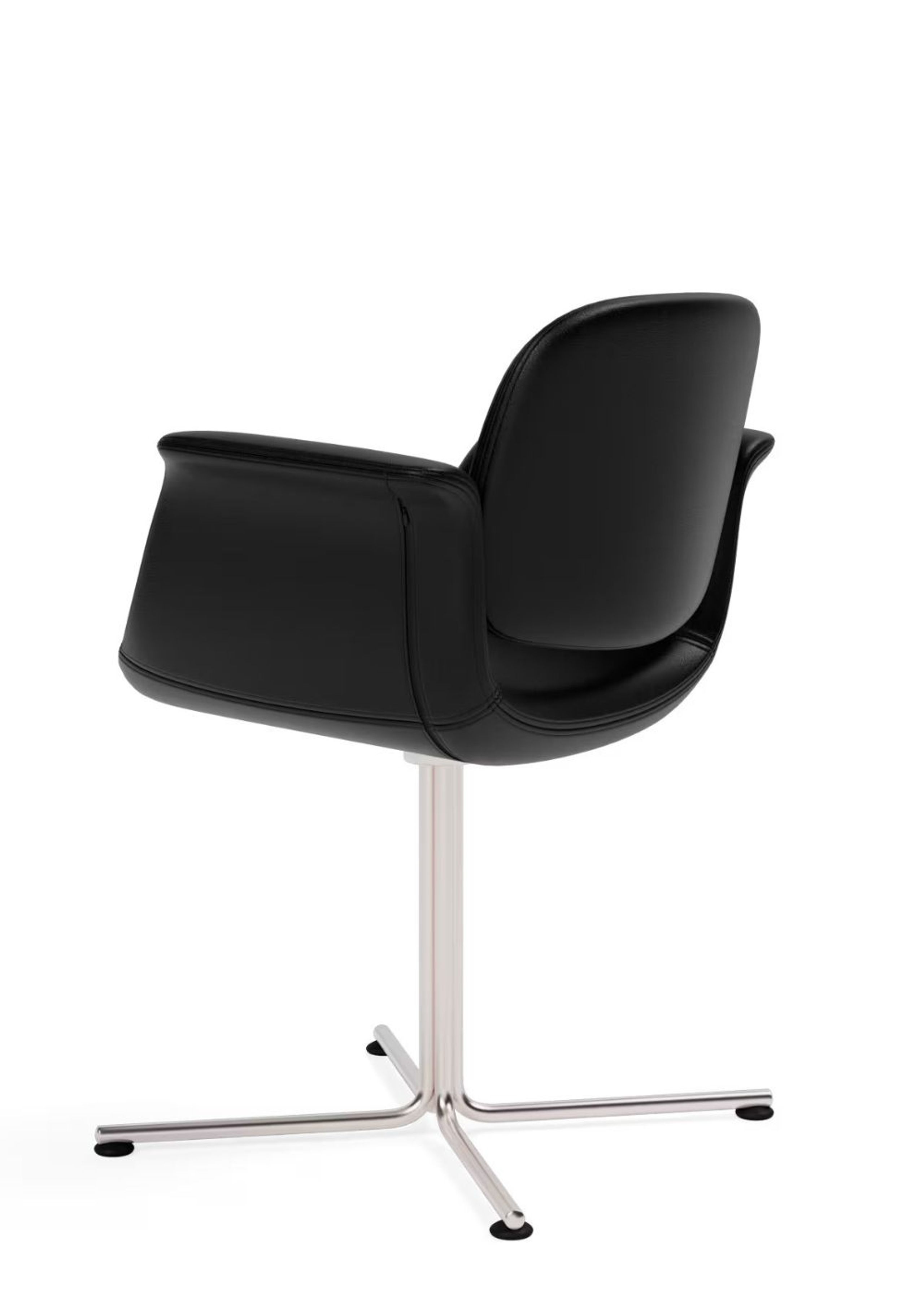 Fredericia Furniture - Spisebordsstol - Flamingo Chair 3381 by Foersom & Hiort-Lorenzen - Max 98 Black / Stainless Steel