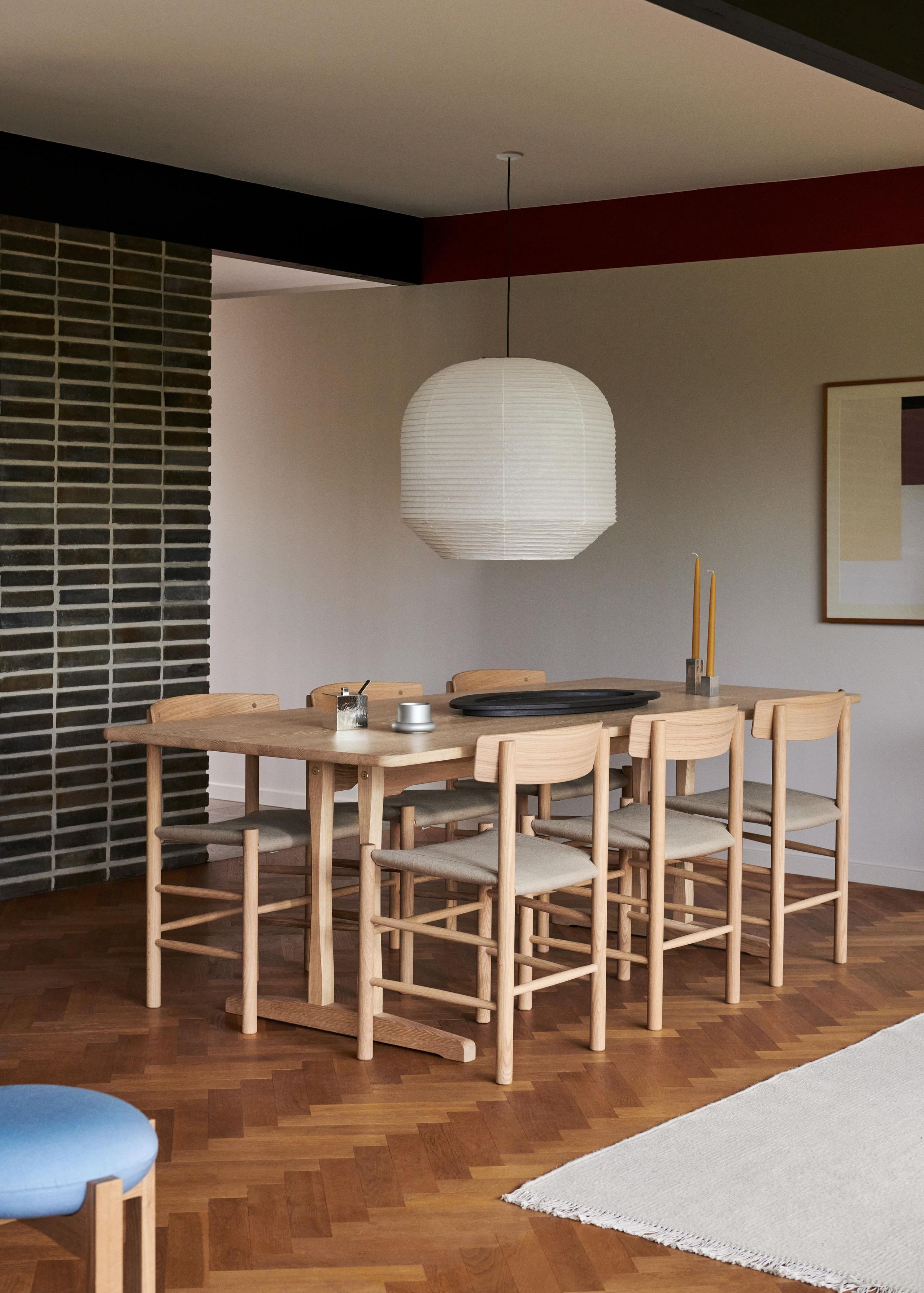 Fredericia Furniture - Spisebordsstol - J39 Mogensen Chair Sædepolstret - Eg sæbe, FSC Mix 70% - Natur canvas