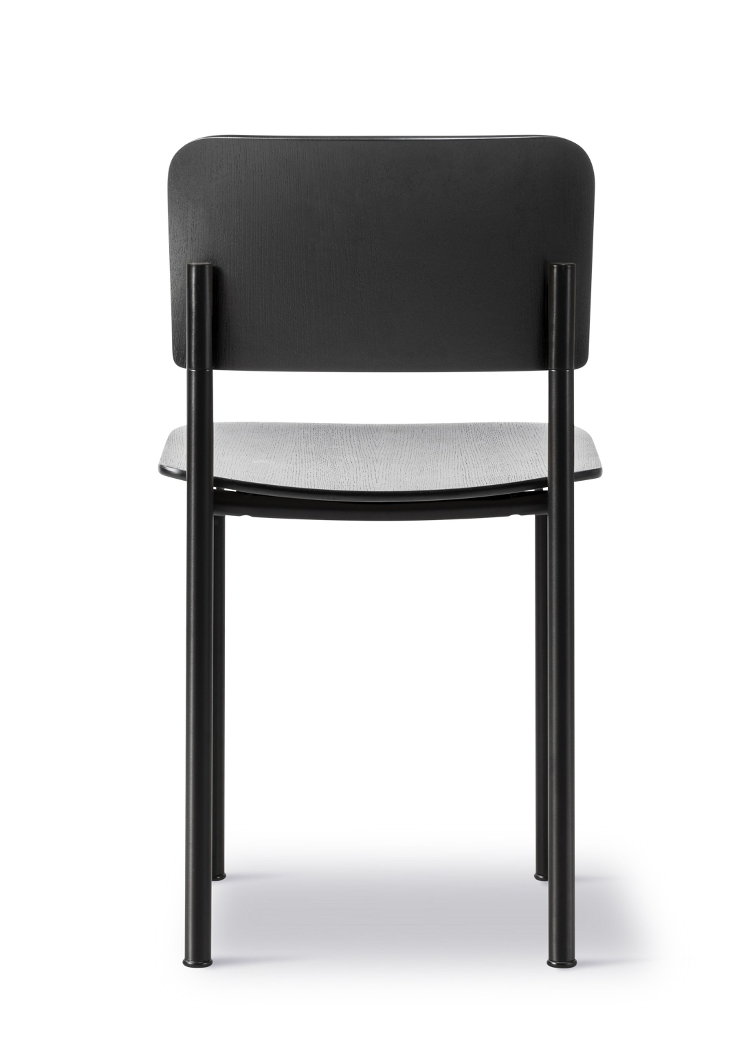 Fredericia Furniture - Chaise à manger - Plan Chair 3412 by Edward Barber & Jay Osgerby - Black Lacquered Oak / Black