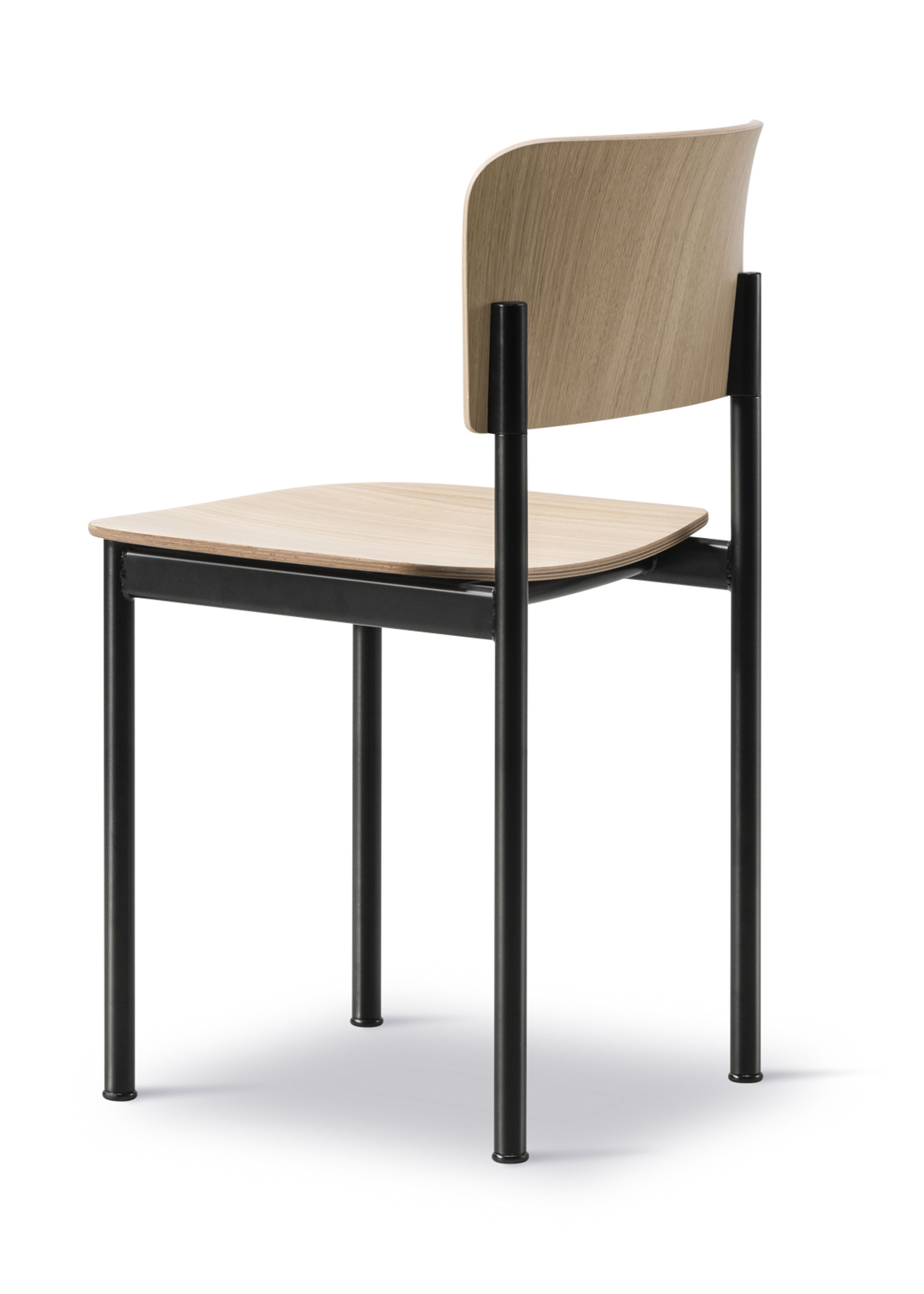 Fredericia Furniture - Chaise à manger - Plan Chair 3412 by Edward Barber & Jay Osgerby - Lacquered Oak / Black