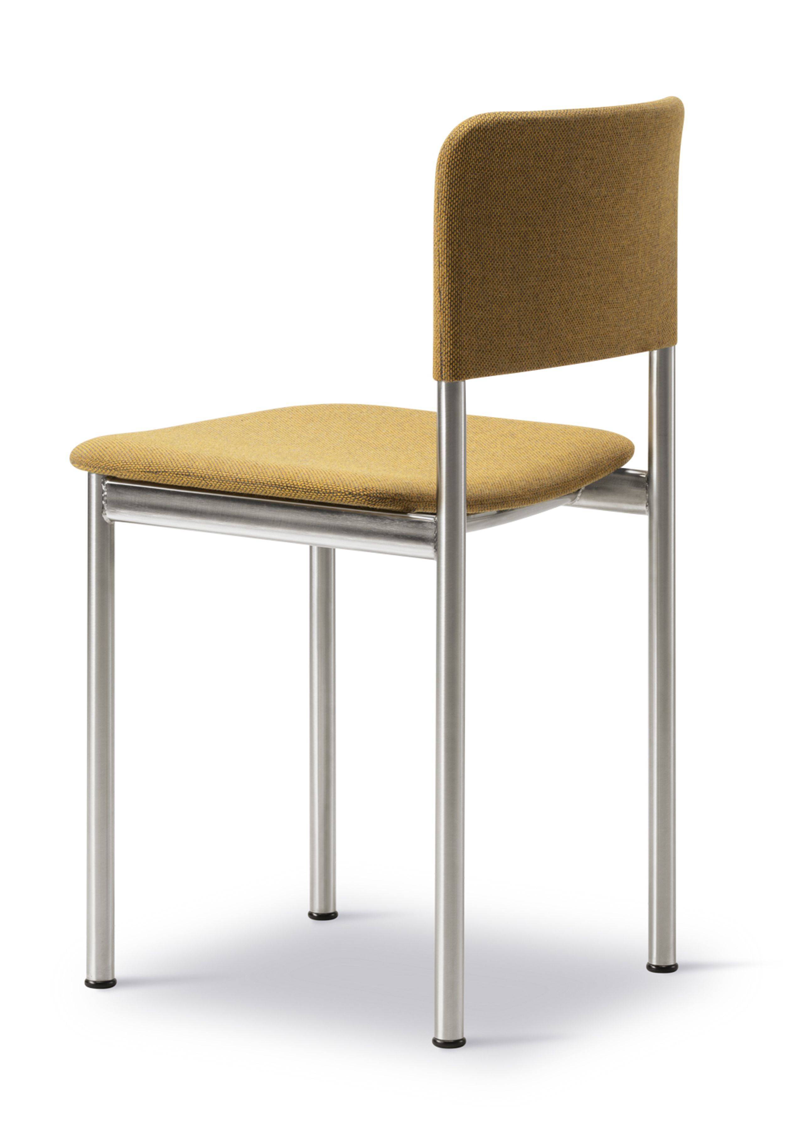 Fredericia Furniture - Spisebordsstol - Plan Chair 3414 by Edward Barber & Jay Osgerby - Re-wool 448 / Brushed Chrome