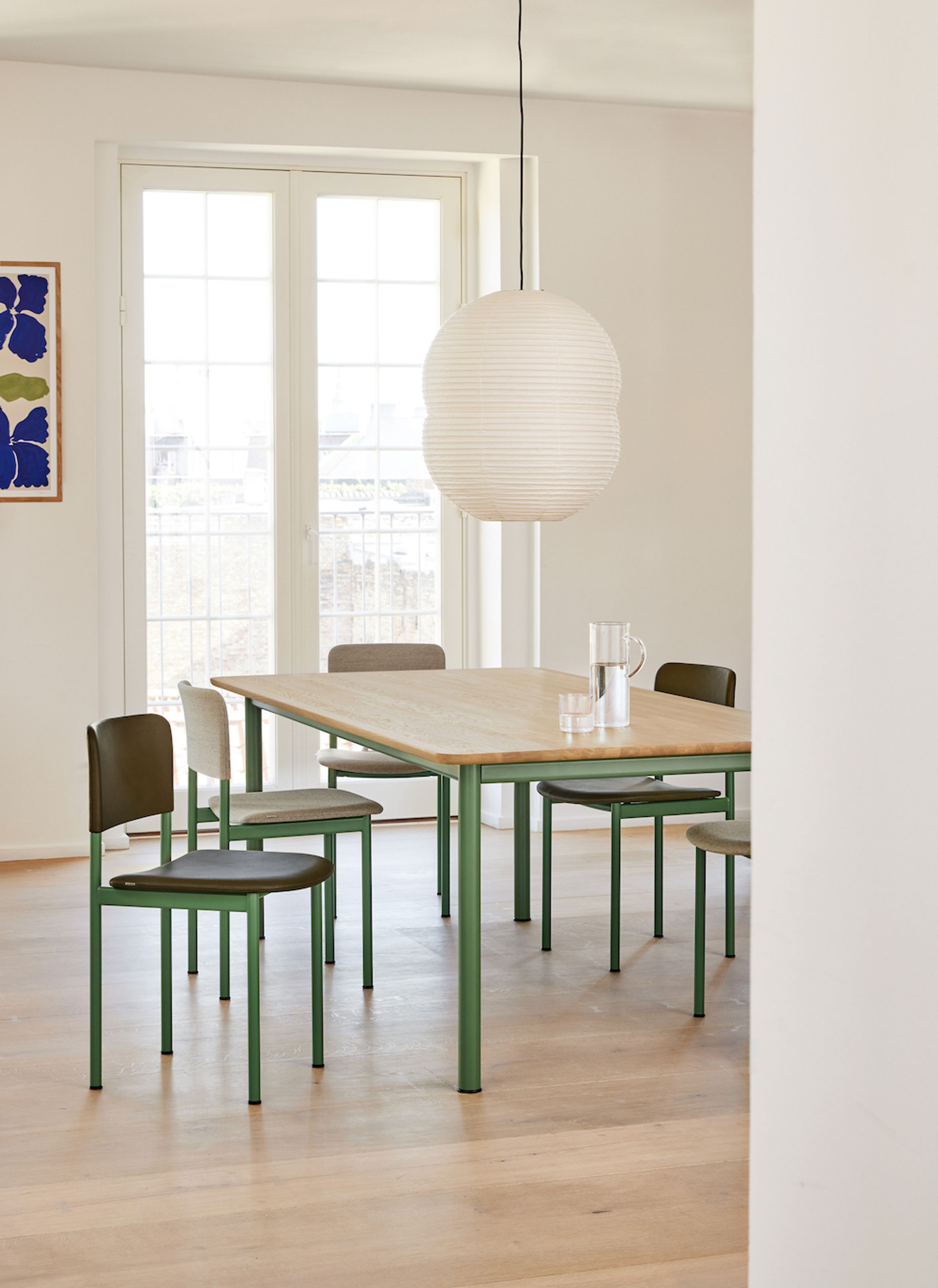 Fredericia Furniture - Spisebordsstol - Plan Chair 3414 by Edward Barber & Jay Osgerby - Steelcut Quartet 554 / Bordeaux