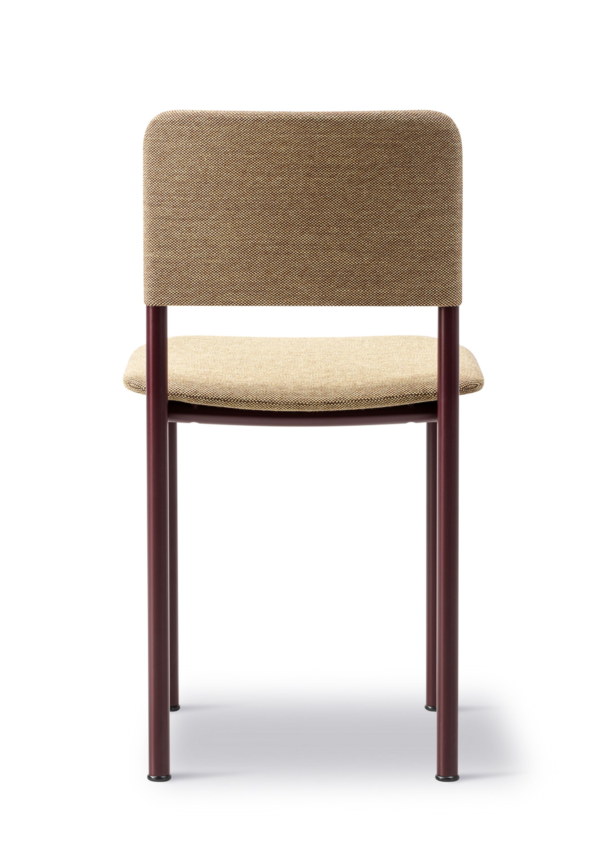 Fredericia Furniture - Spisebordsstol - Plan Chair 3414 by Edward Barber & Jay Osgerby - Steelcut Quartet 554 / Bordeaux