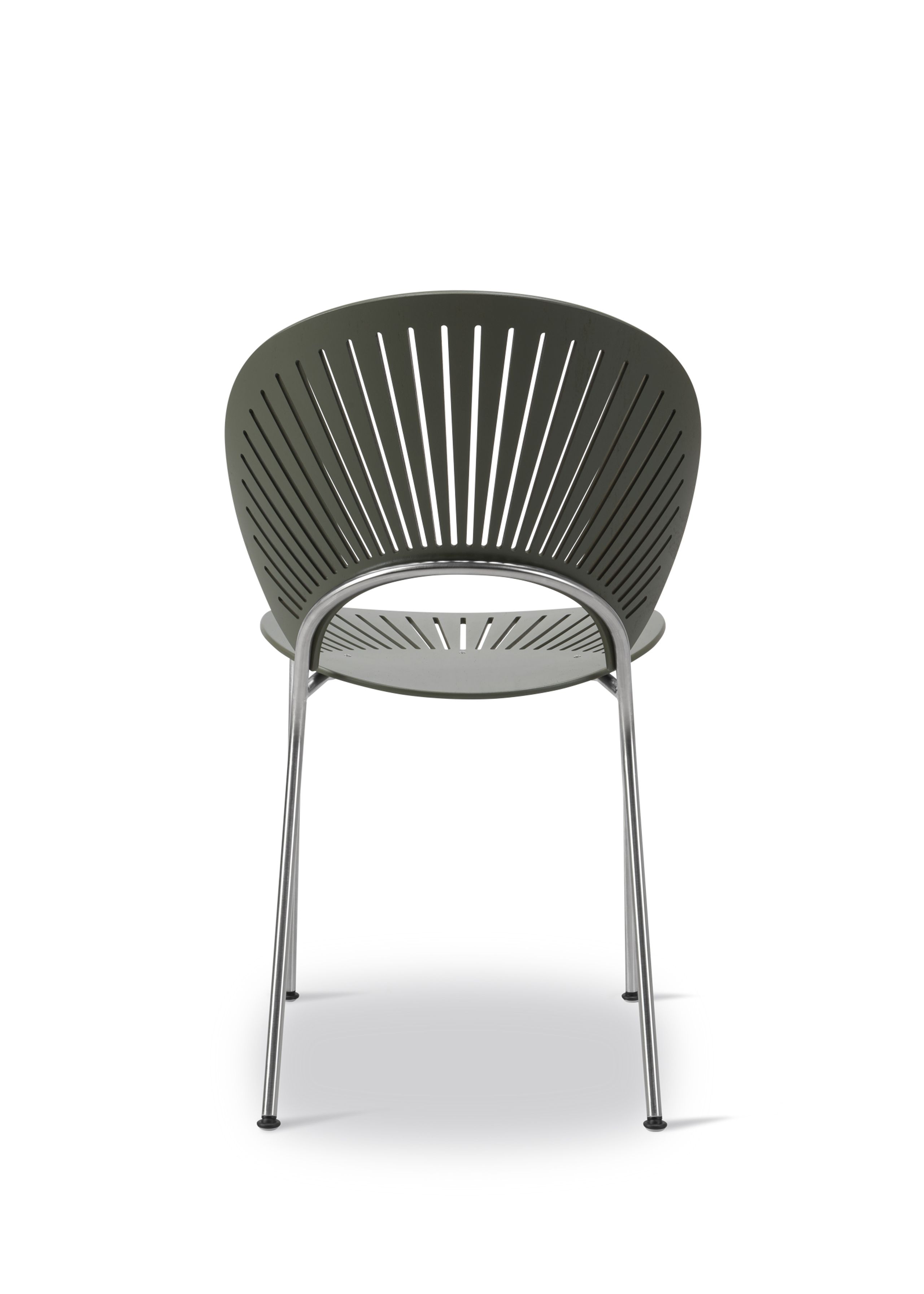Fredericia Furniture - Chaise à manger - Trinidad Chair 3398 by Nanna Ditzel - Khaki Green Beech
