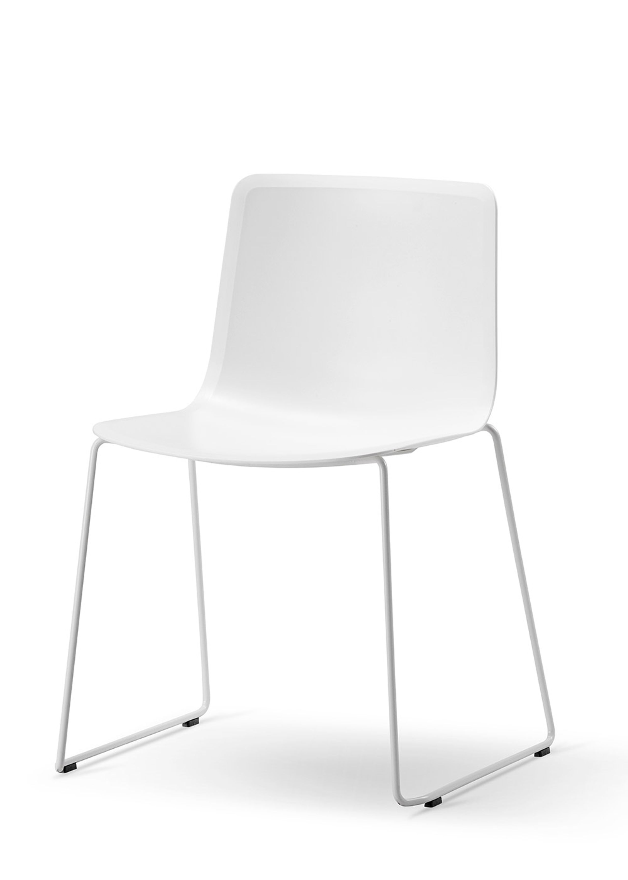 Fredericia Furniture - Ruokailutuoli - Pato Sledge Chair 4100 by Welling/Ludvik - White