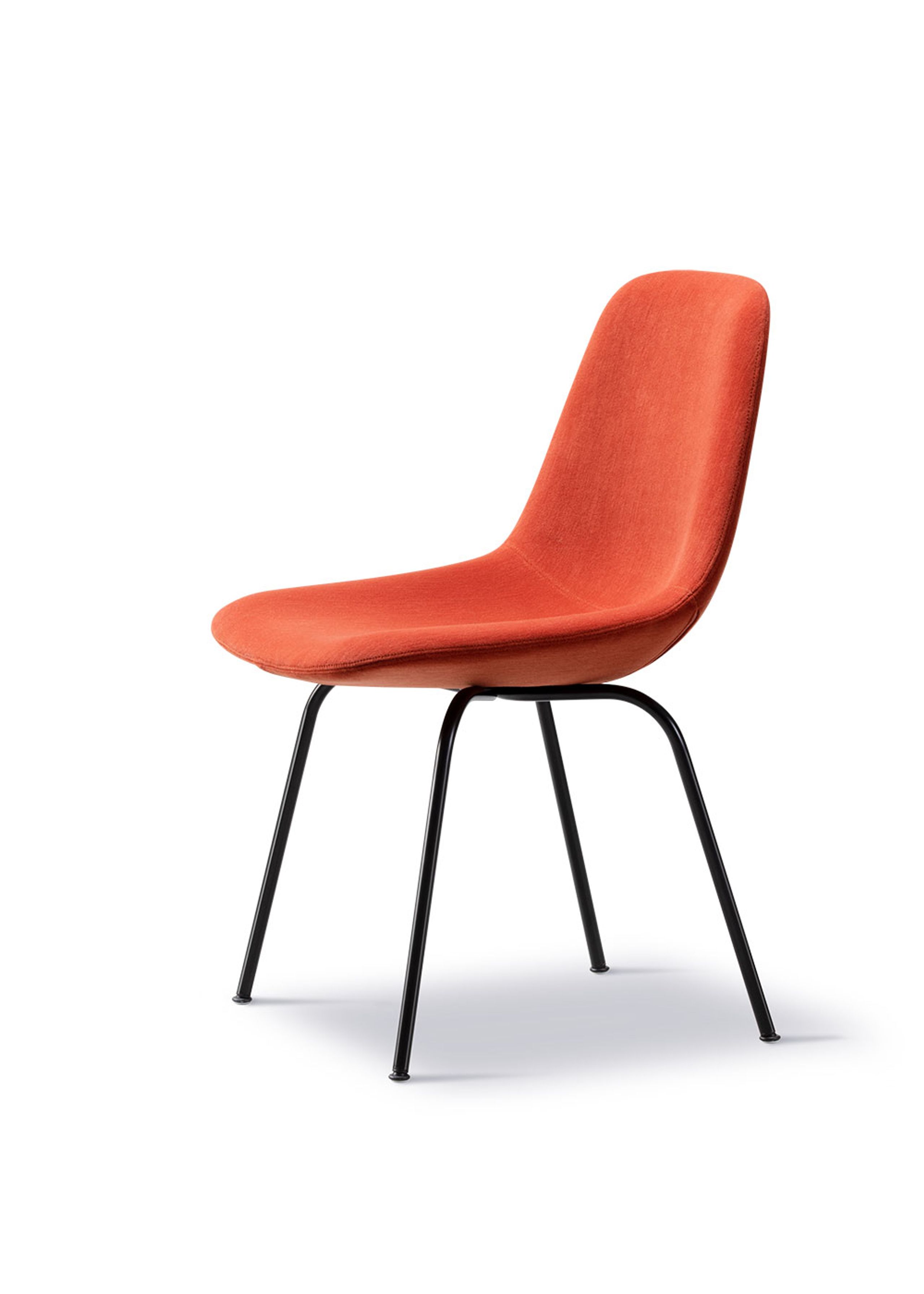 Fredericia Furniture - Chair - Eyes 4-Leg Chair 4810 by Foersom & Hiort-Lorenzen - Gentle 373 / Black