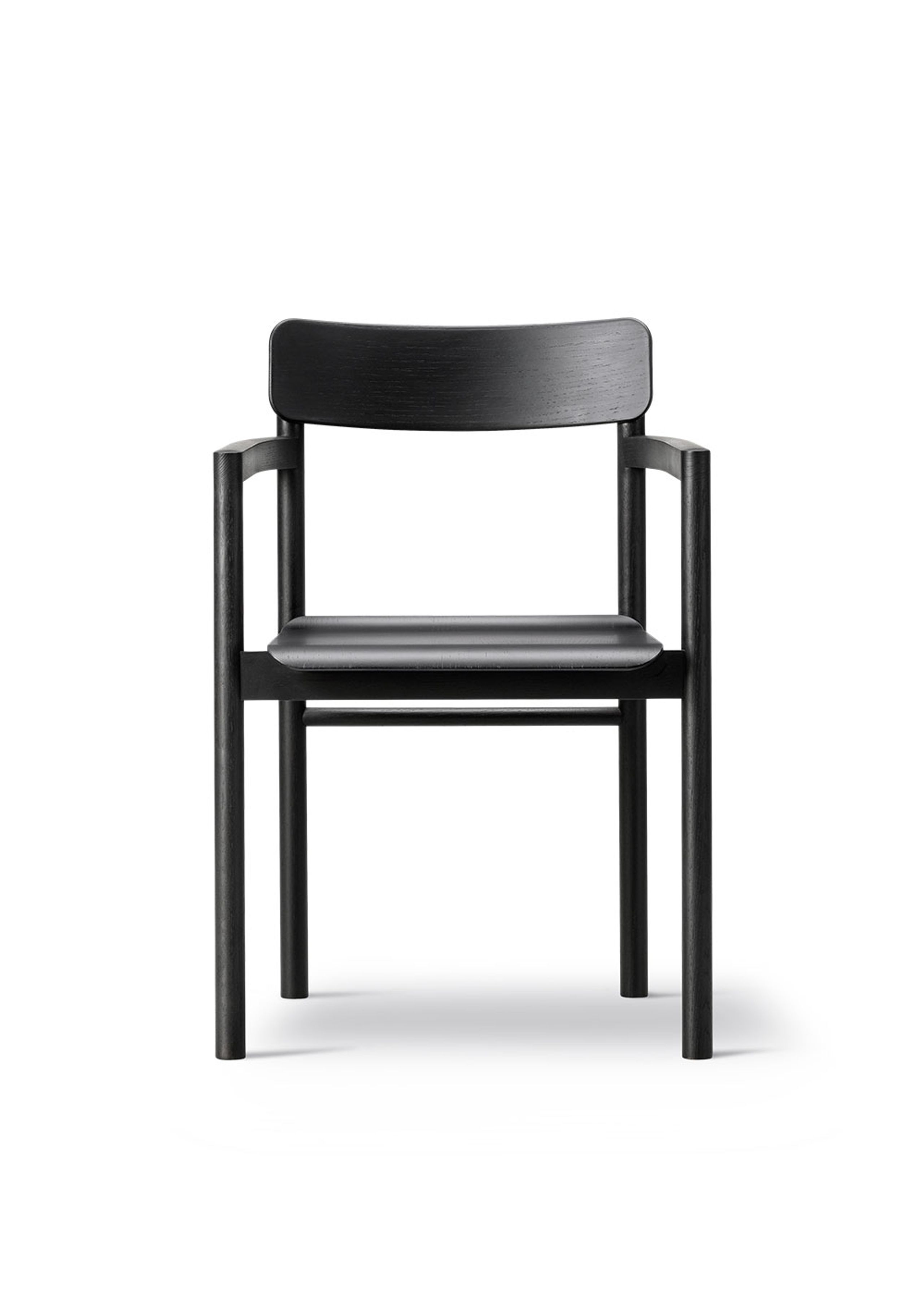 Fredericia Furniture - Chaise - Post Chair 3445 by Cecilie Manz - Black Lacquered Oak