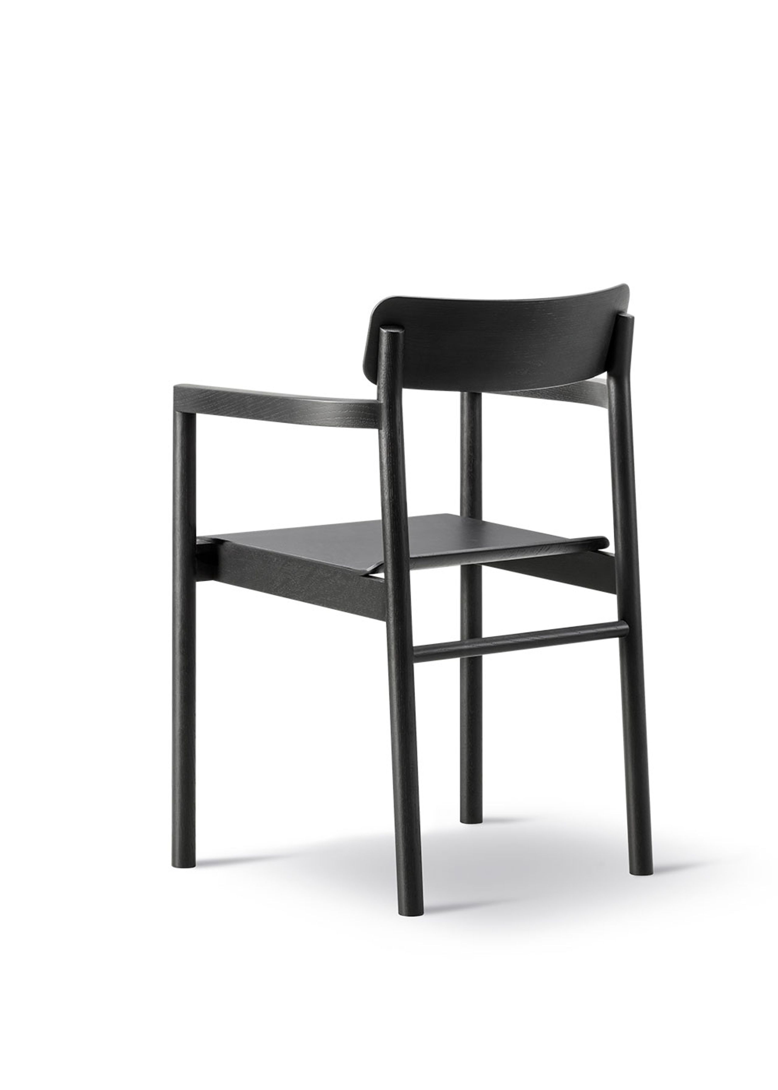 Fredericia Furniture - Chaise - Post Chair 3445 by Cecilie Manz - Black Lacquered Oak