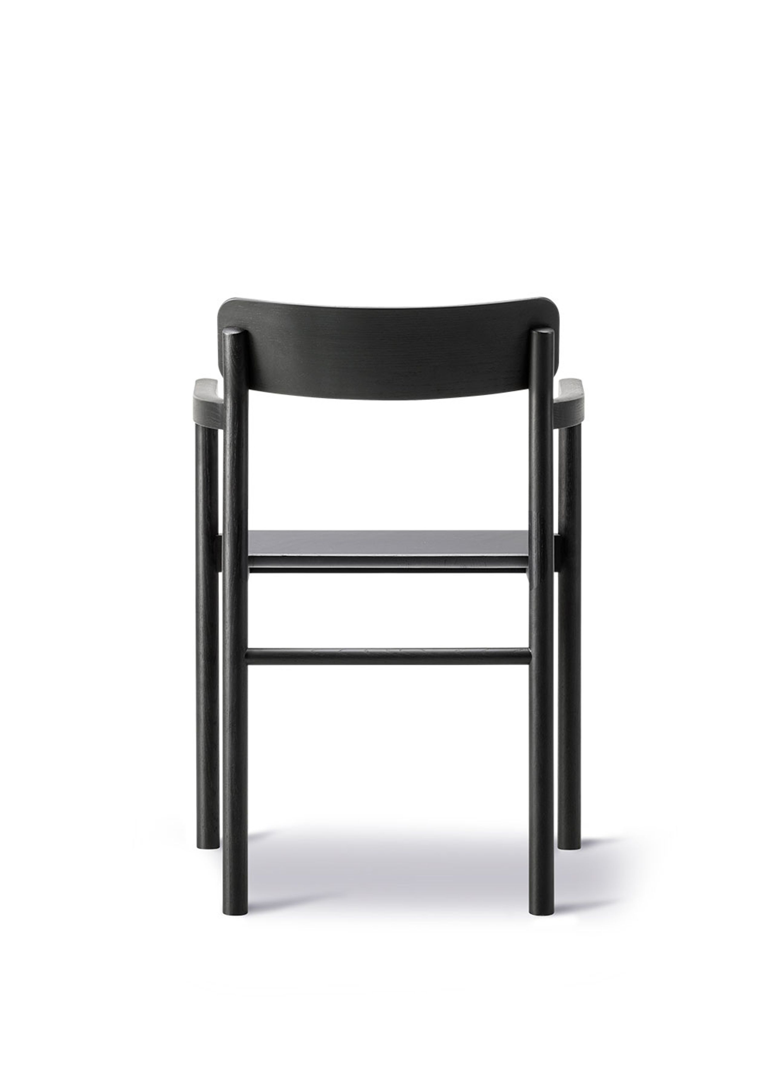 Fredericia Furniture - Chaise - Post Chair 3445 by Cecilie Manz - Black Lacquered Oak