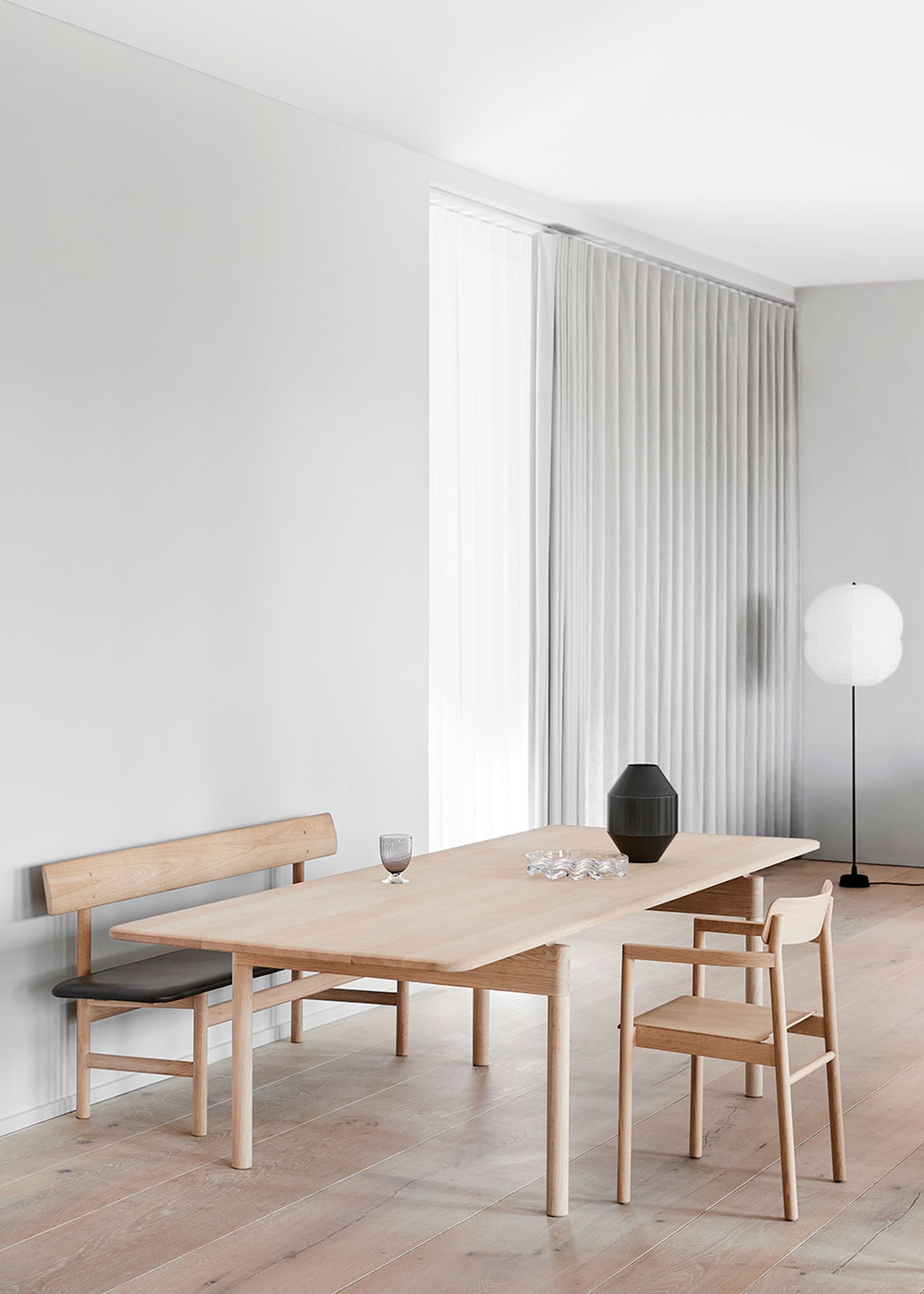 Fredericia Furniture - Chair - Post Table 6438 by Cecilie Manz - Soaped Oak