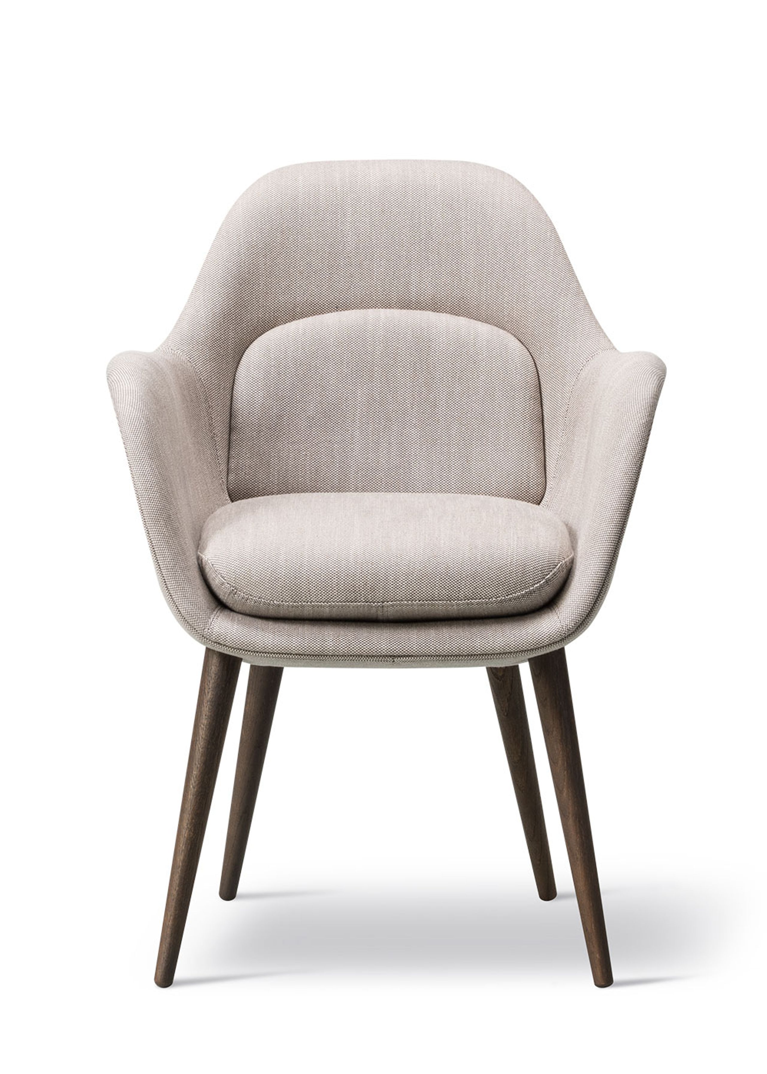 Fredericia Furniture - Jídelní židle - Swoon Dining Armchair 1777 by Space Copenhagen - Sinequanon 001 / Smoked Stained Oak