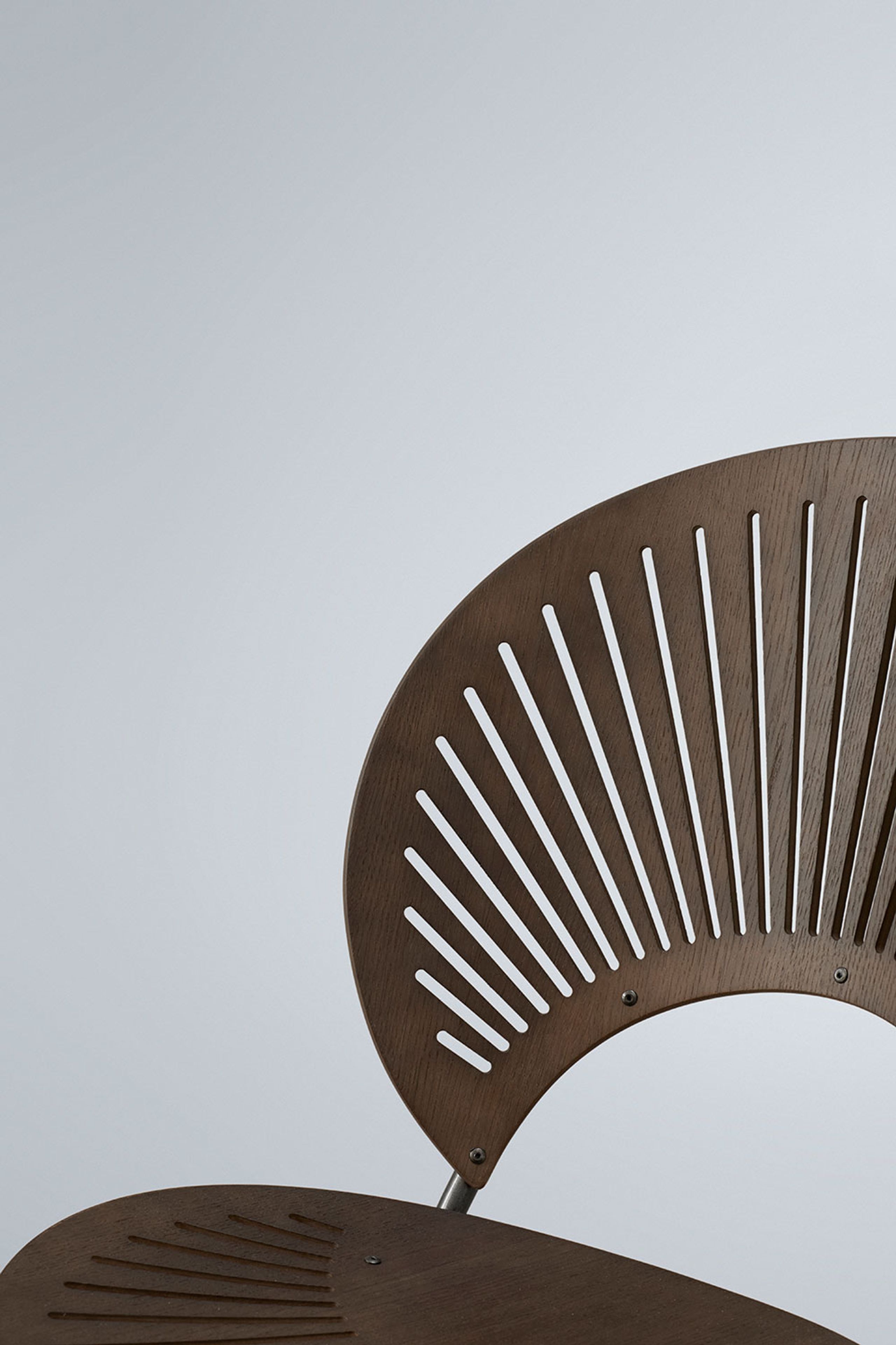 Fredericia Furniture - Chair - Trinidad Chair 3398 by Nanna Ditzel - Light Grey Stained Oak / Black