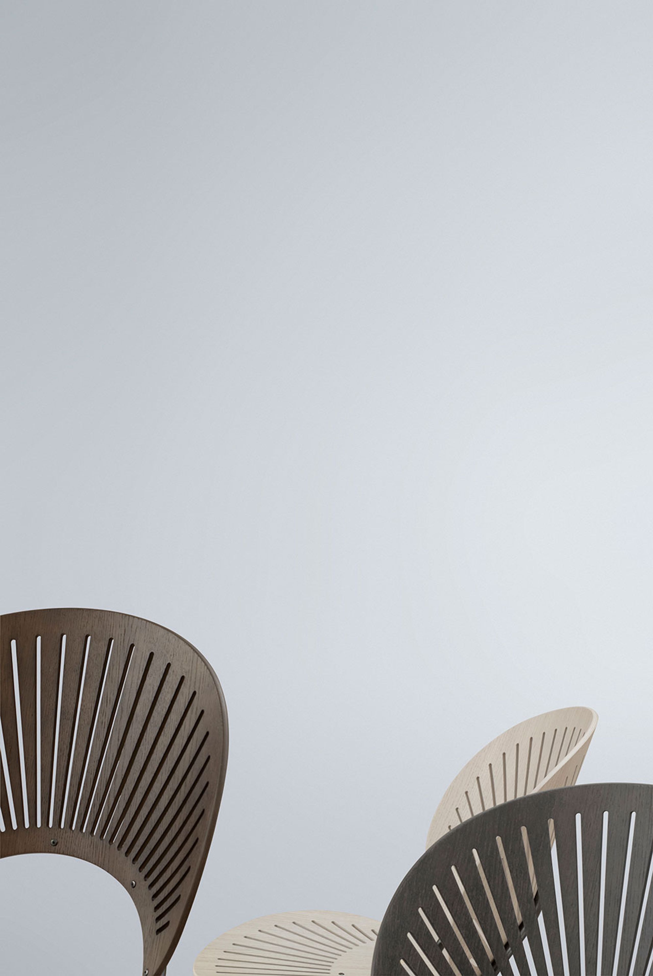 Fredericia Furniture - Chair - Trinidad Chair 3398 by Nanna Ditzel - Light Grey Stained Oak / Black