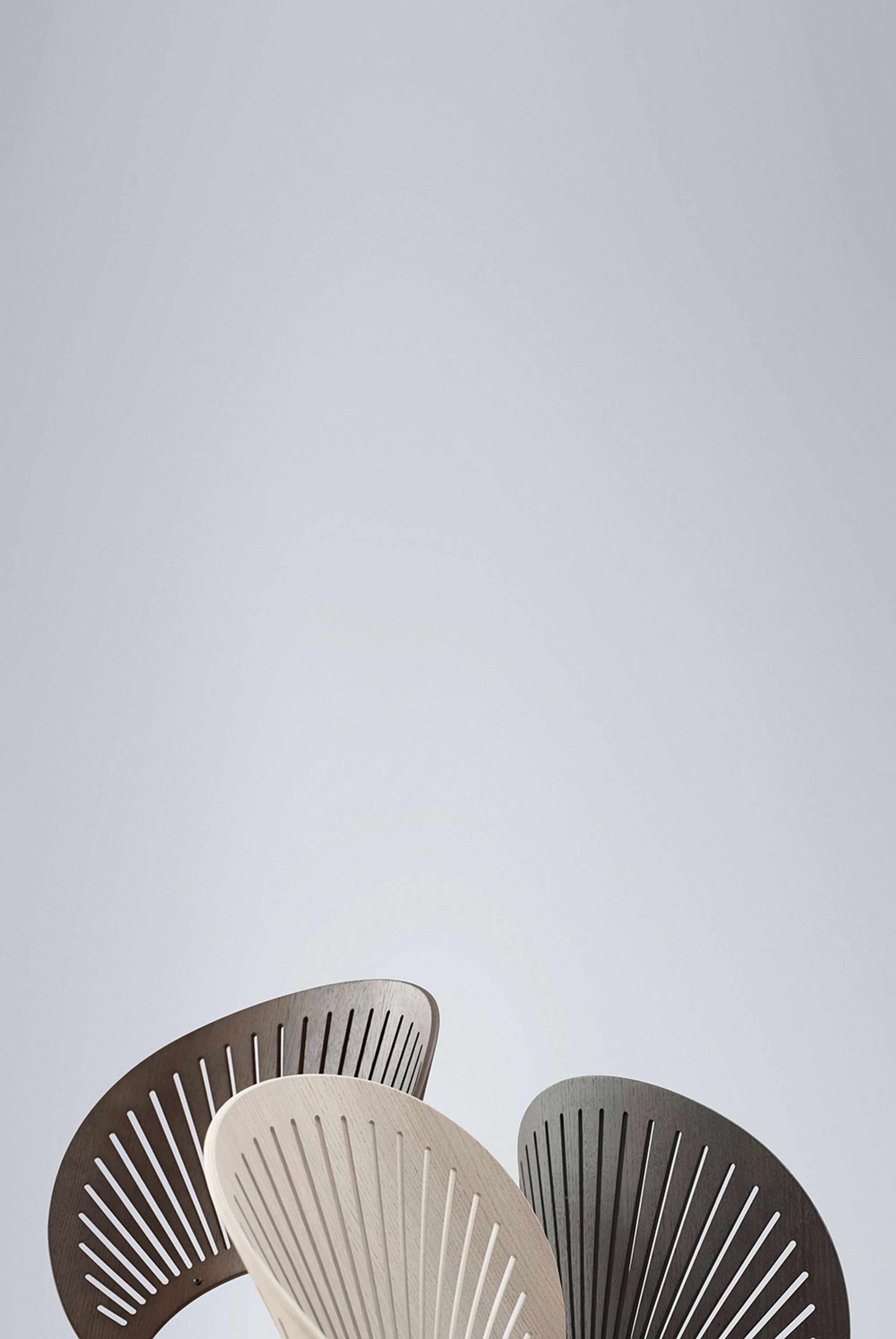 Fredericia Furniture - Chair - Trinidad Chair 3398 by Nanna Ditzel - Light Grey Stained Oak / Black