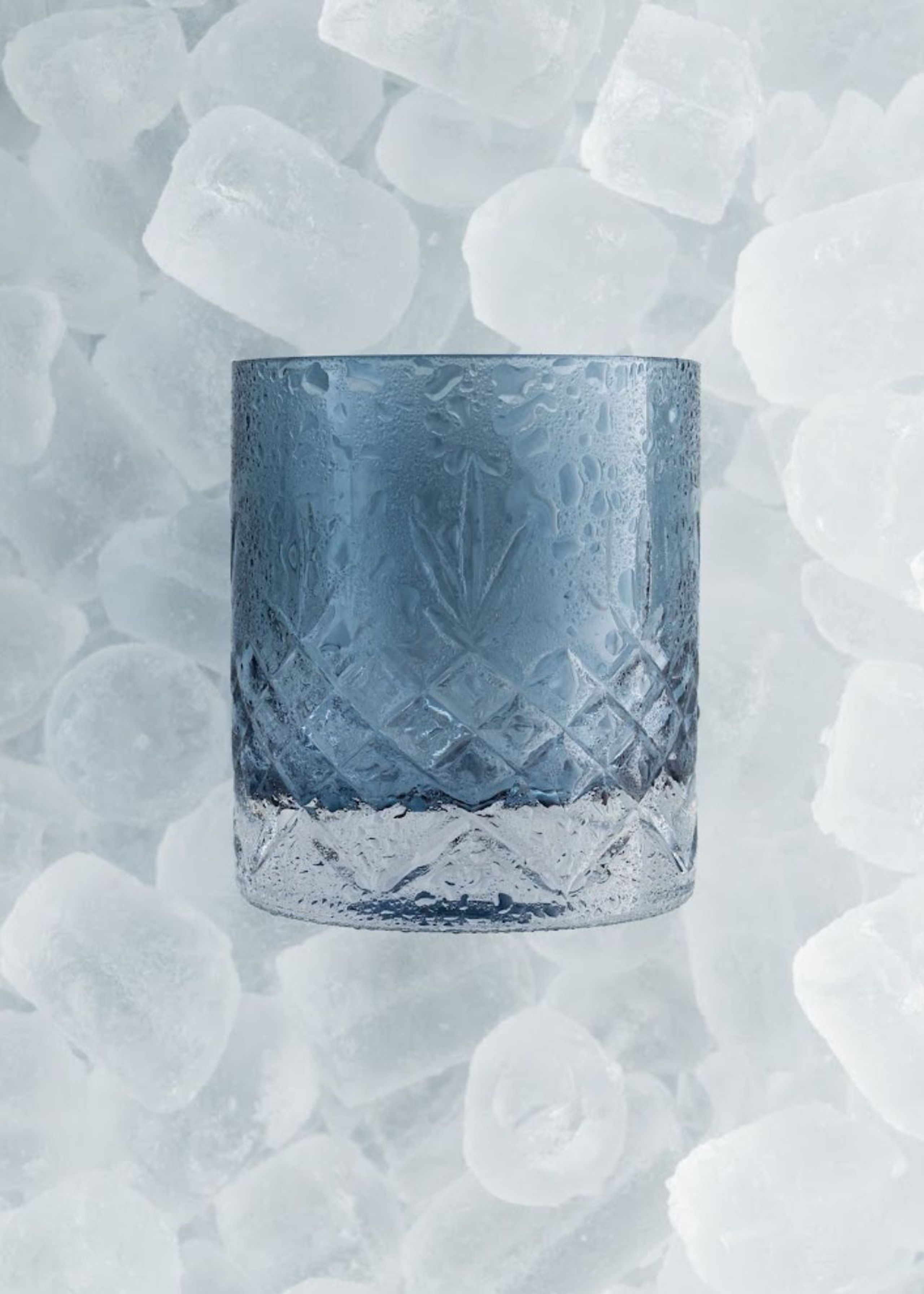 Frederik Bagger - Glass - Crispy Lowball - 2 pcs - Sapphire