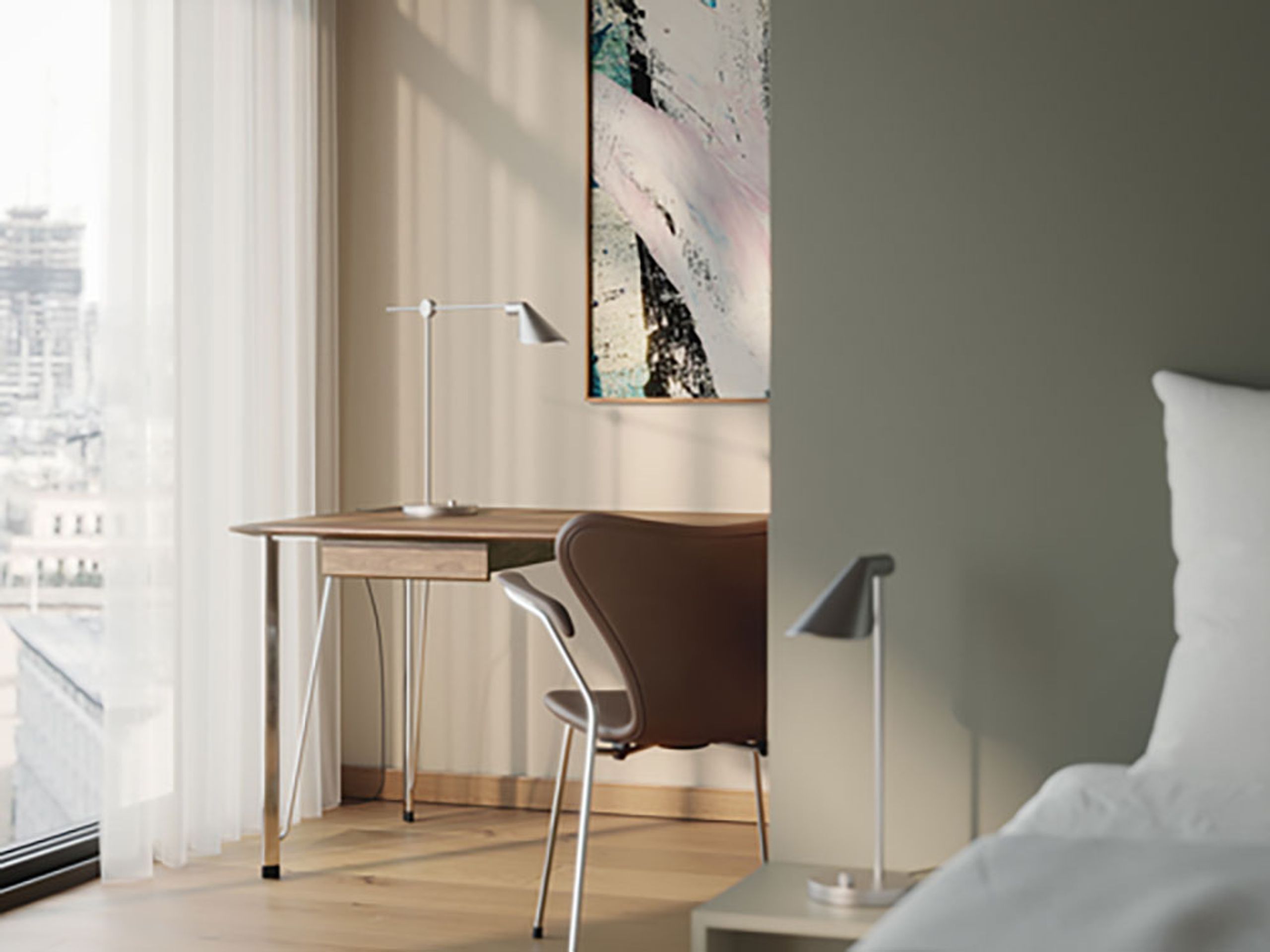 Fritz Hansen - Table Lamp - MS021 Table Lamp - Steel