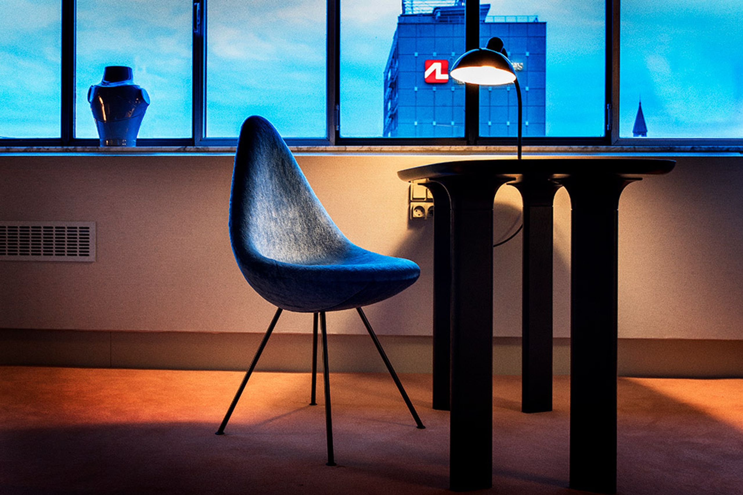 Fritz Hansen - Table Lamp - KAISER idell - 6556-T - Table Lamp - Venetian Red