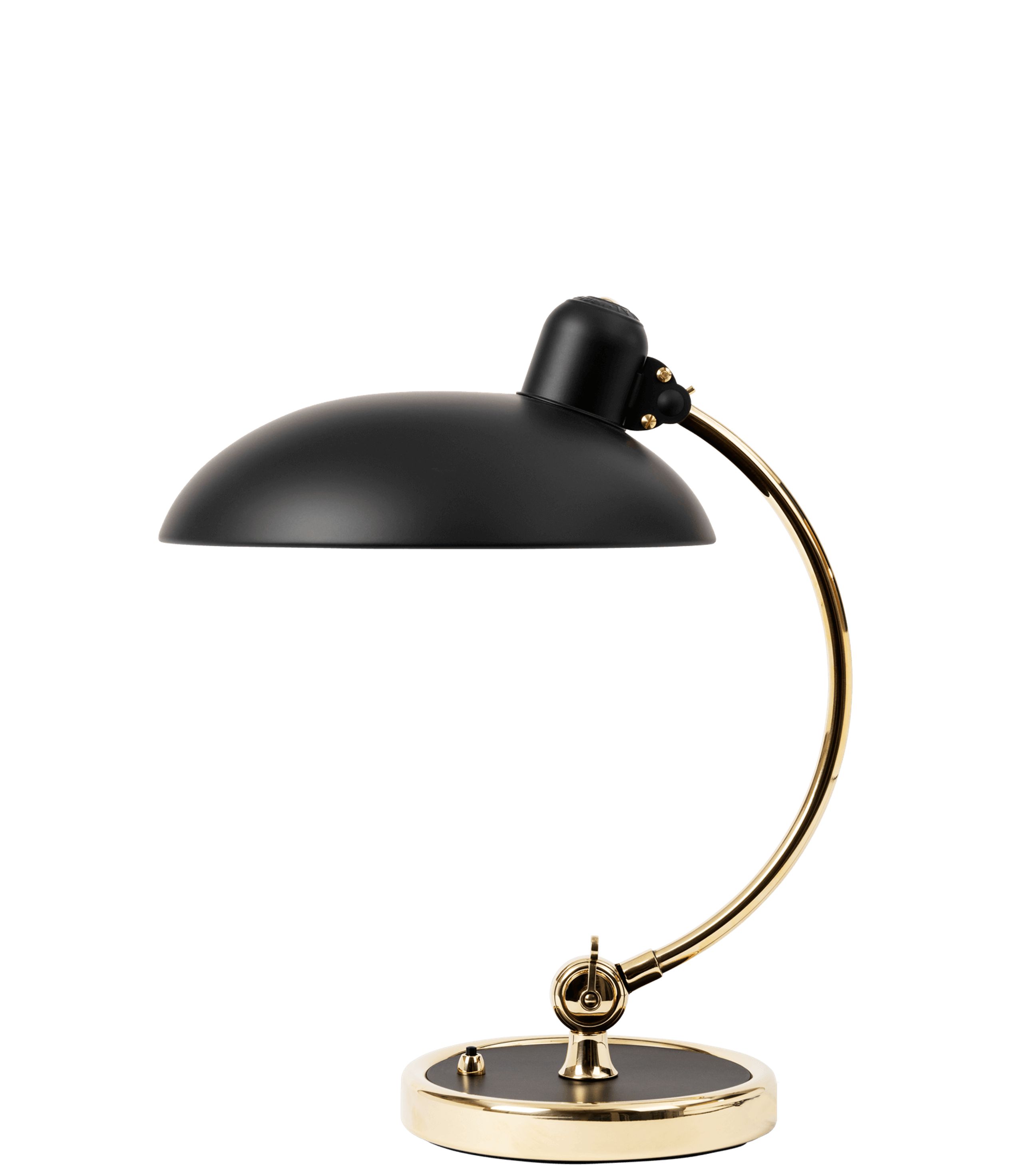 Fritz Hansen - Table Lamp - KAISER idell - 6631-T - Table lamp Luxury - Matt black/Brass - Luxus