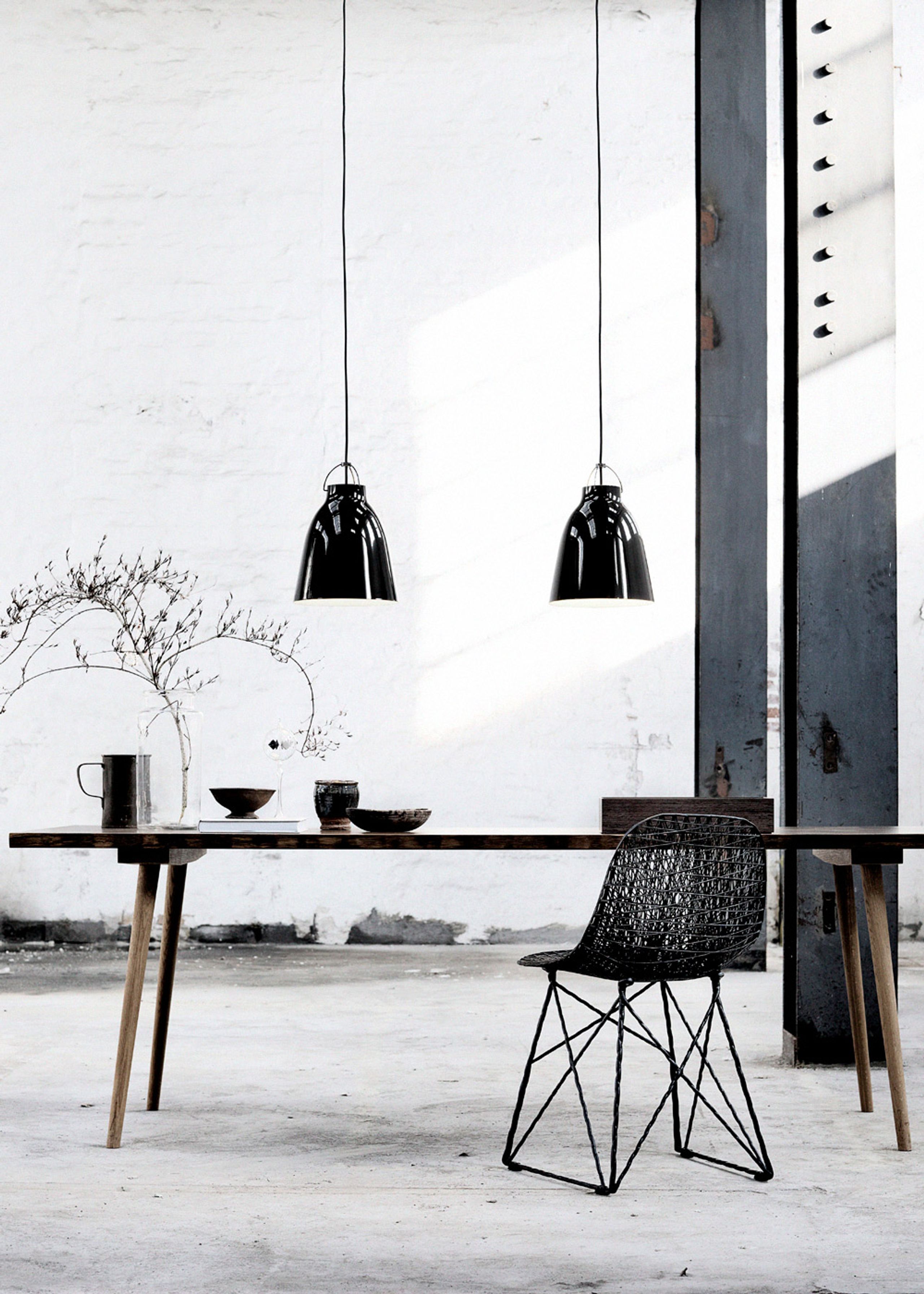 Fritz Hansen - Lamp - Caravaggio / Pendant - P1 - Black/Red