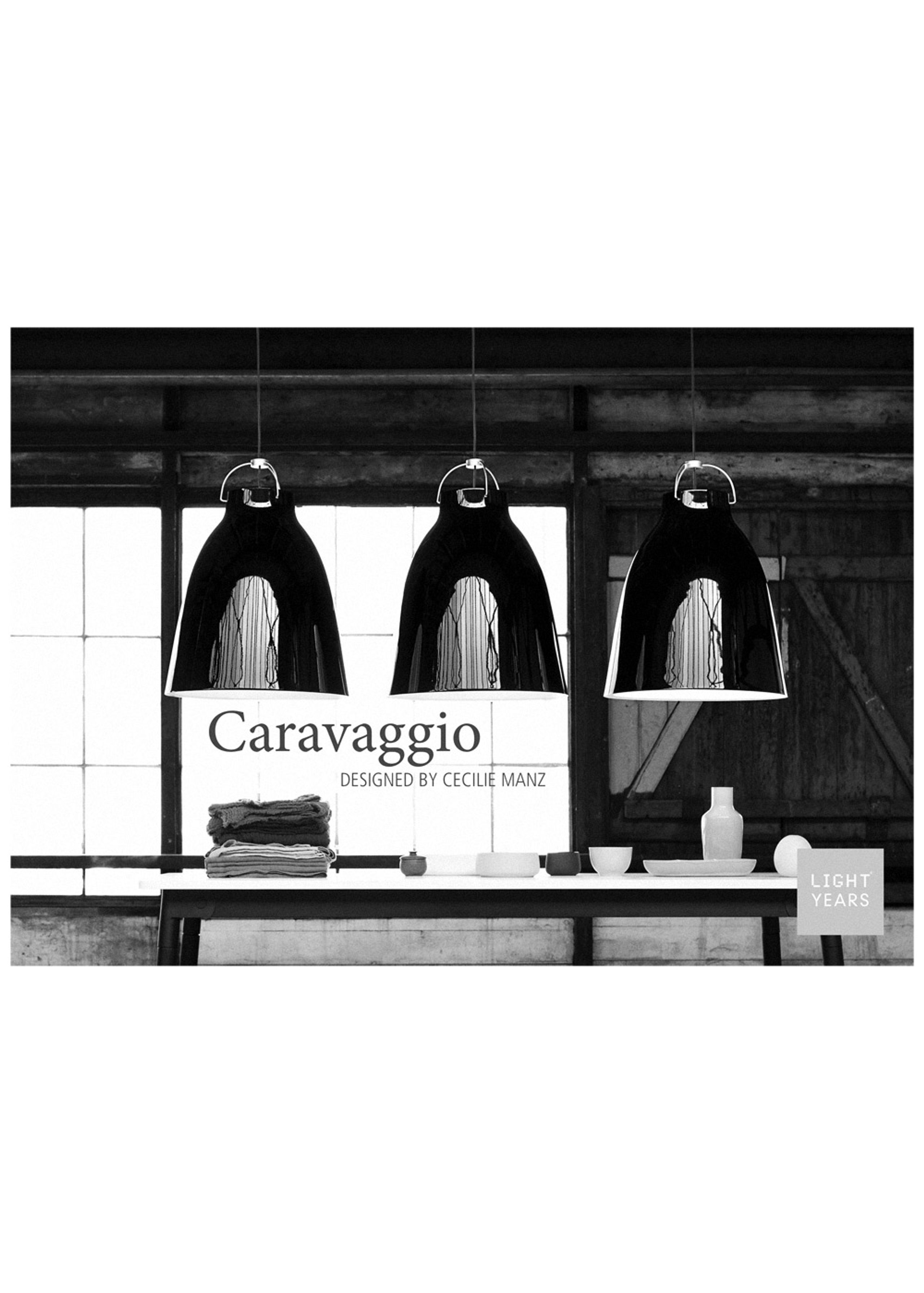 Fritz Hansen - Lamp - Caravaggio / Pendant - P1 - Black/Red