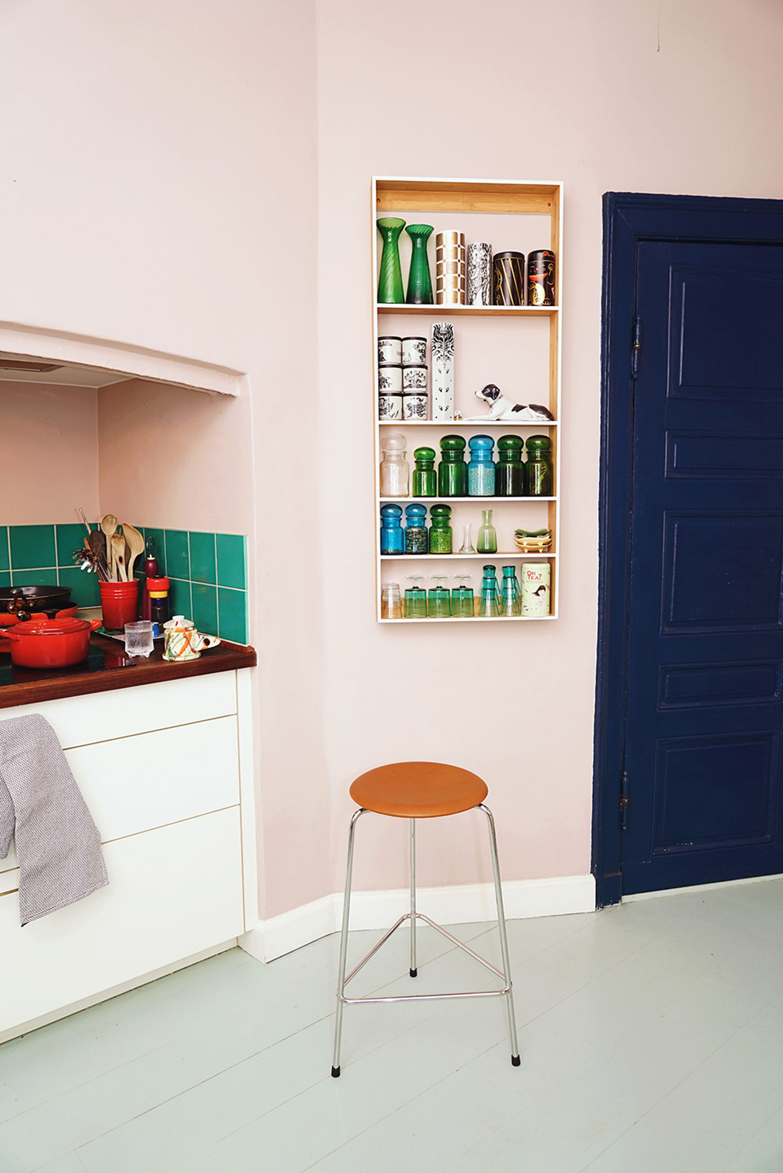 Fritz Hansen - Stol - High Dot - Black Intense Leather / Black