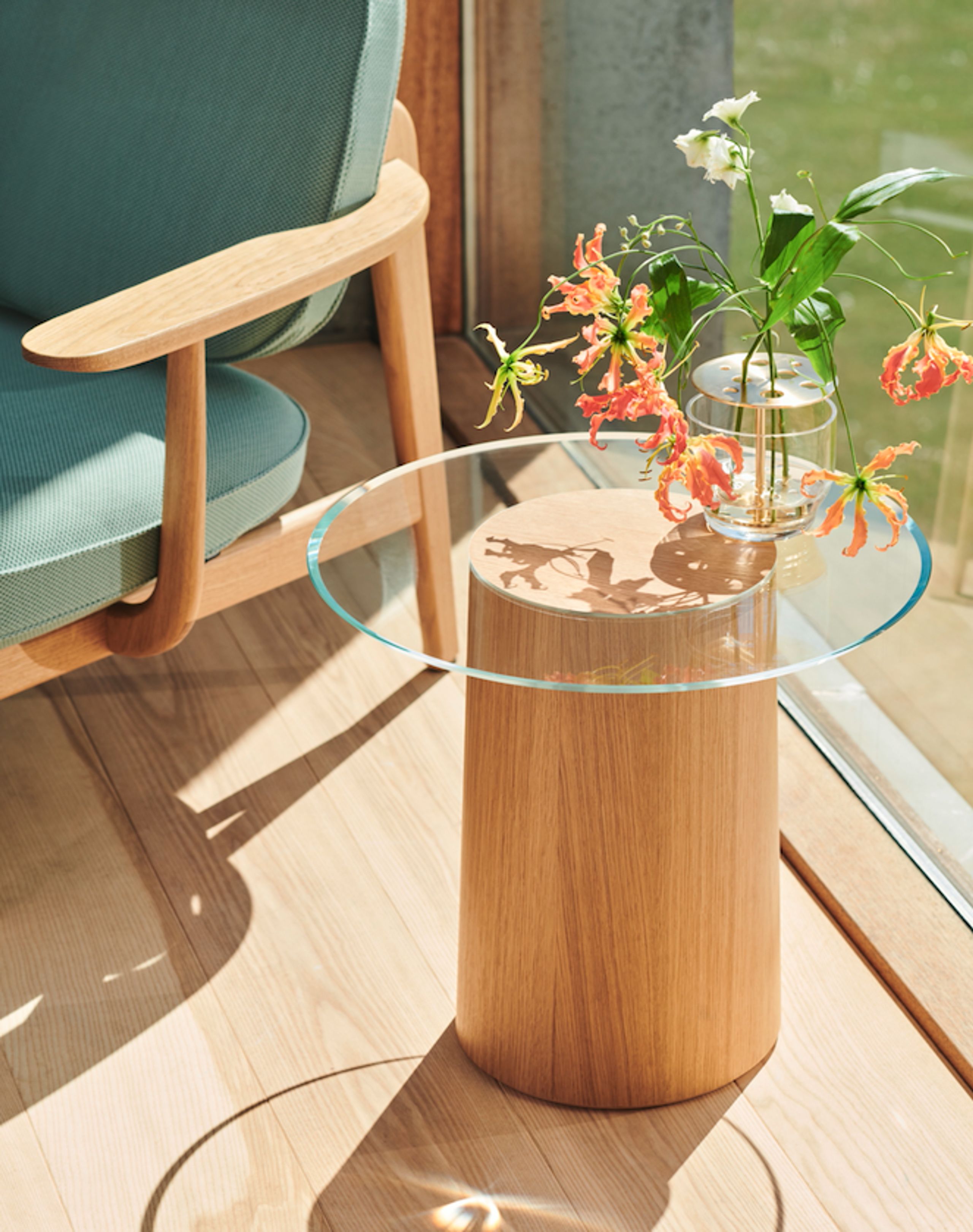 Fritz Hansen - Wazon - IKEBANA - Large - Clear/Gold