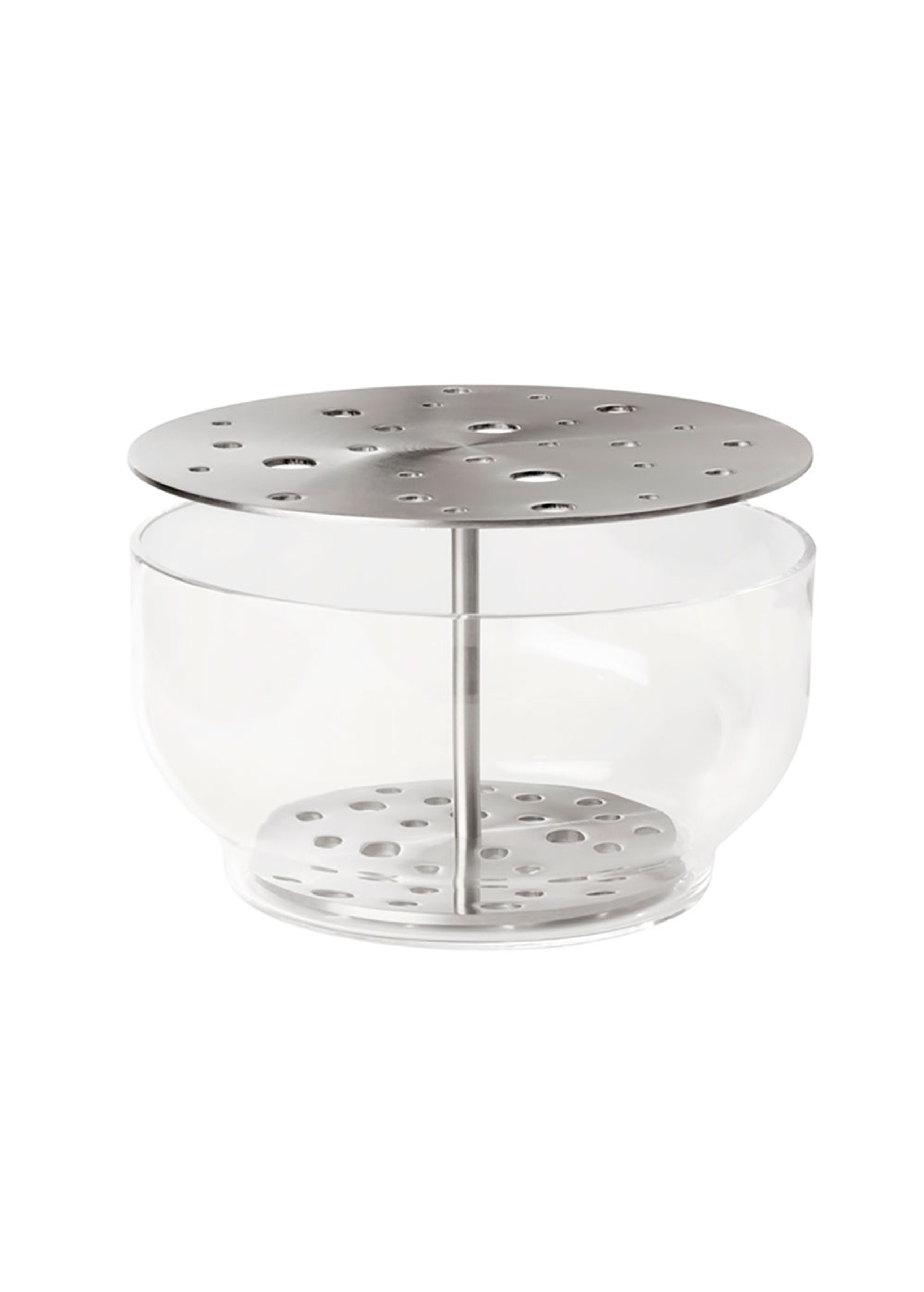 Fritz Hansen - Vase - IKEBANA - Large - Clear/Stainless Steel