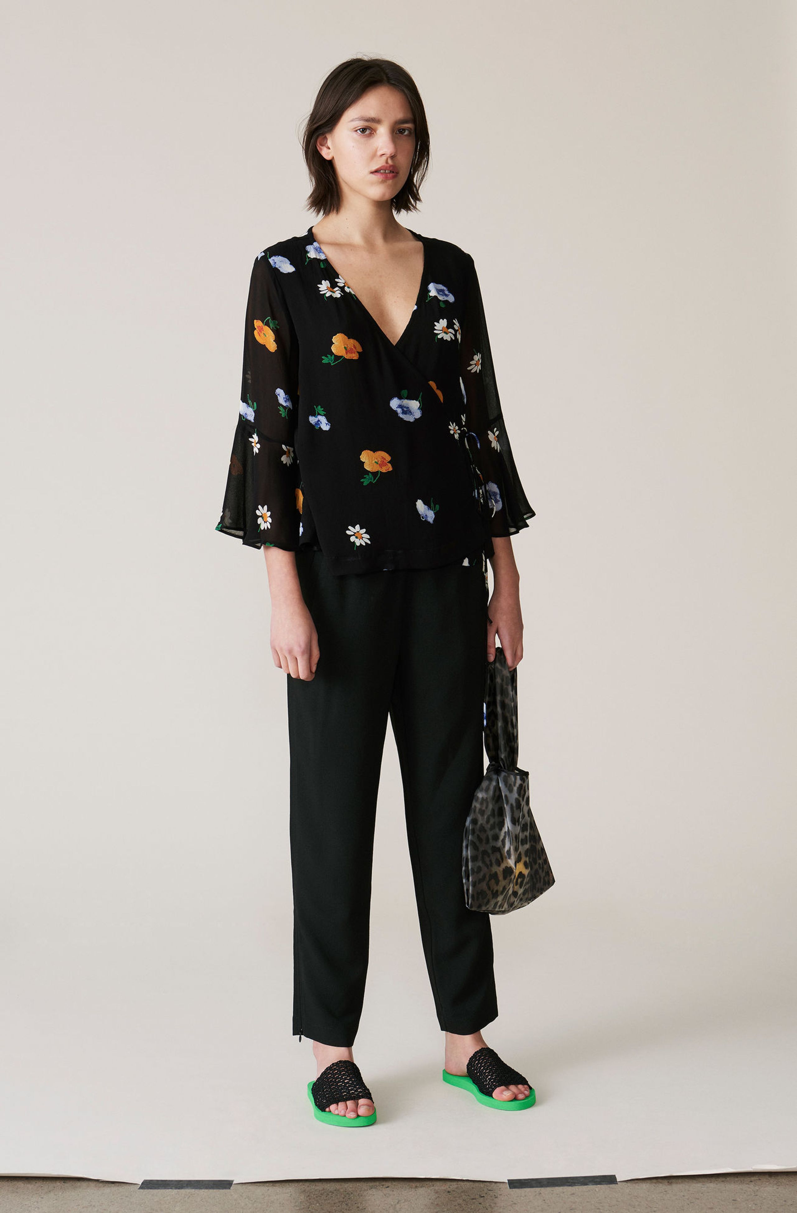 Ganni - Pants - Clark Classic Pants - Black