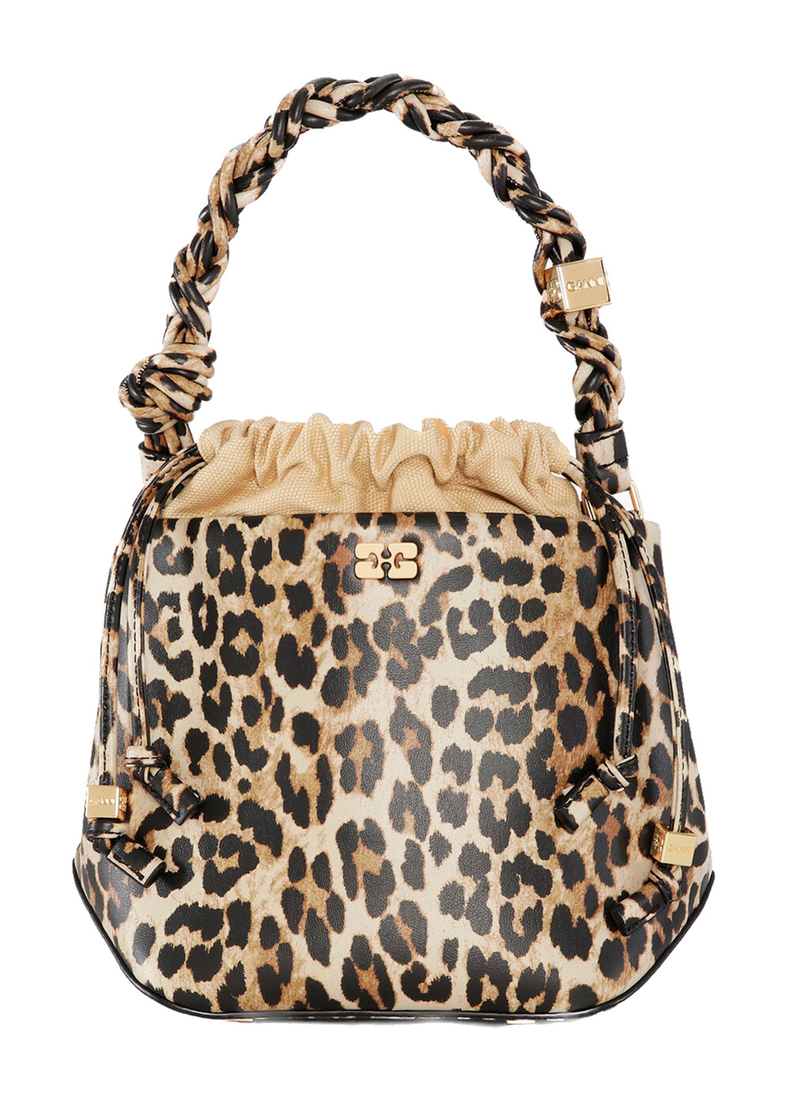 Ganni - Crossbody Taske - Bou Bucket Bag - Leopard