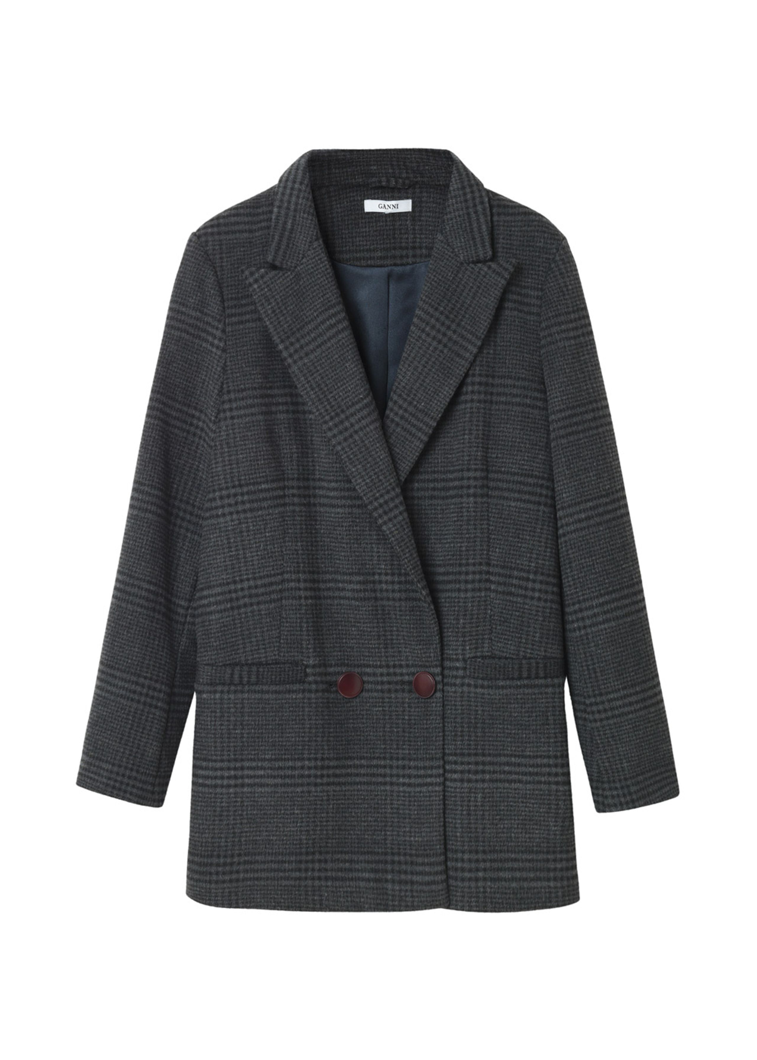 Ganni - Blazer - Woodside Blazer - Ebony Melange