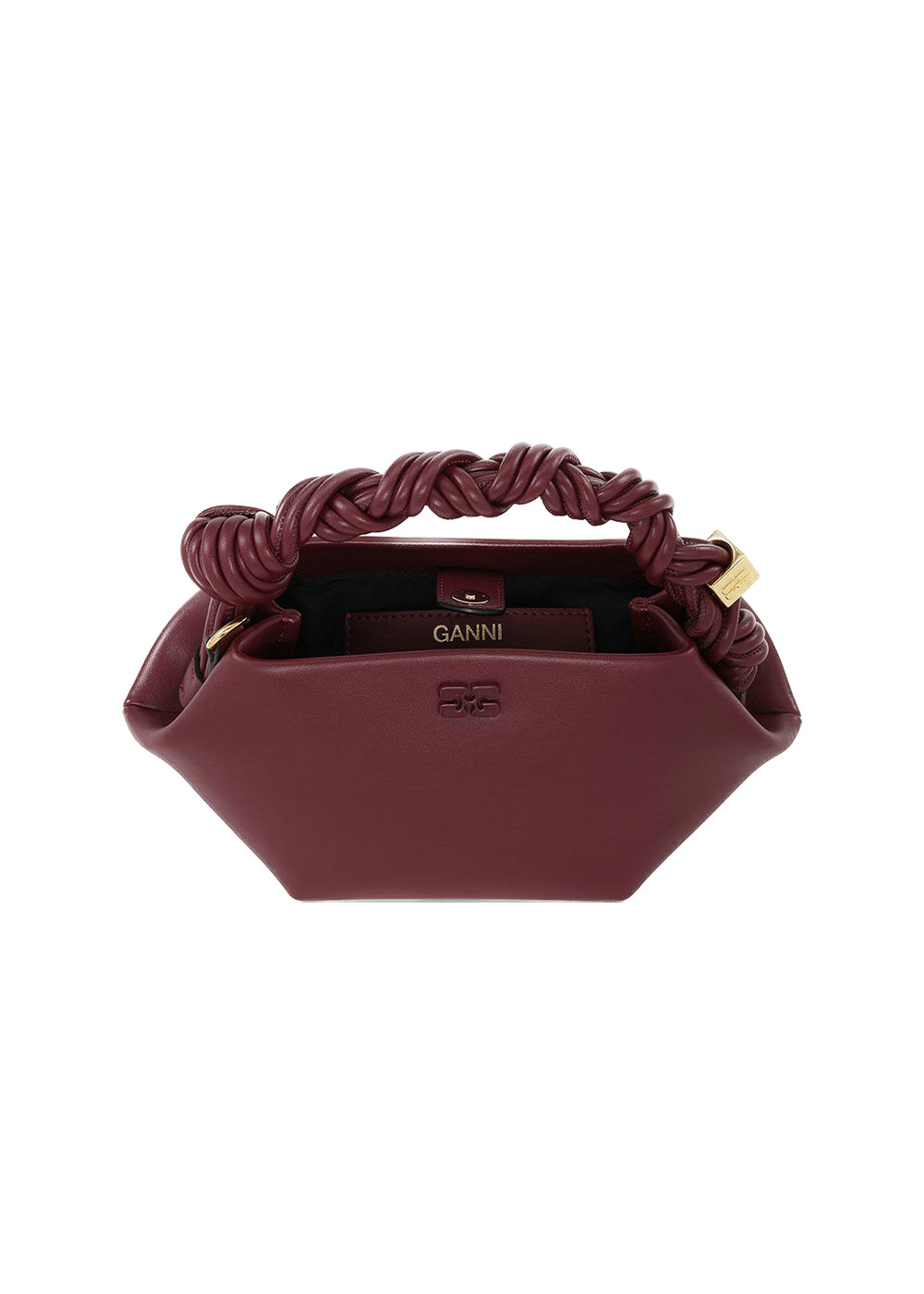 Ganni - Handbag - Bou Bag Mini - Burgundy